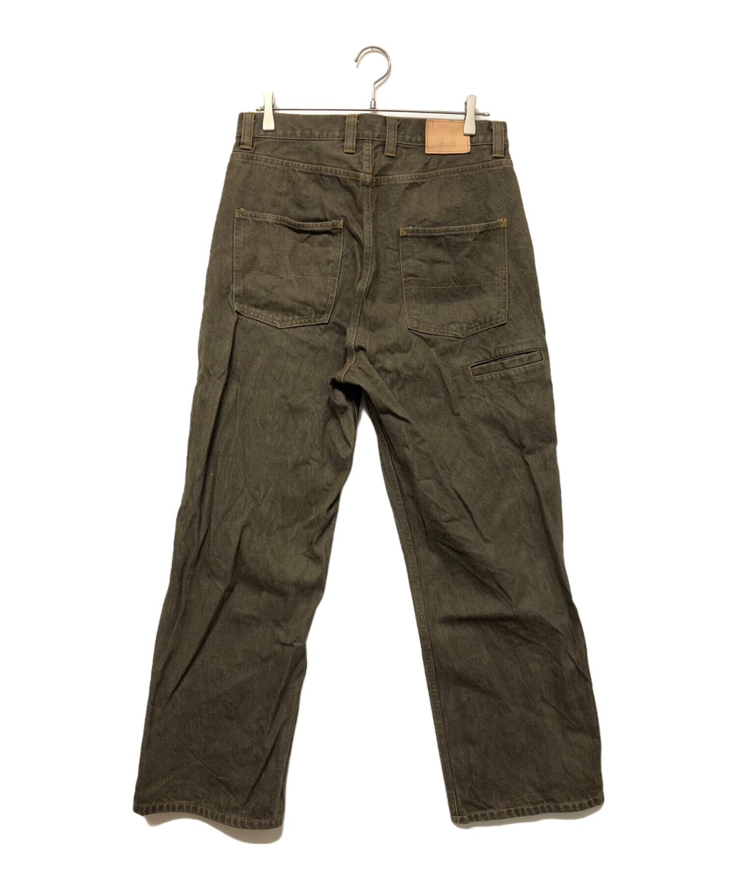 中古・古着通販】PWA (プア) RELAX-FIT 6P JEANS カーキ サイズ:SIZE M
