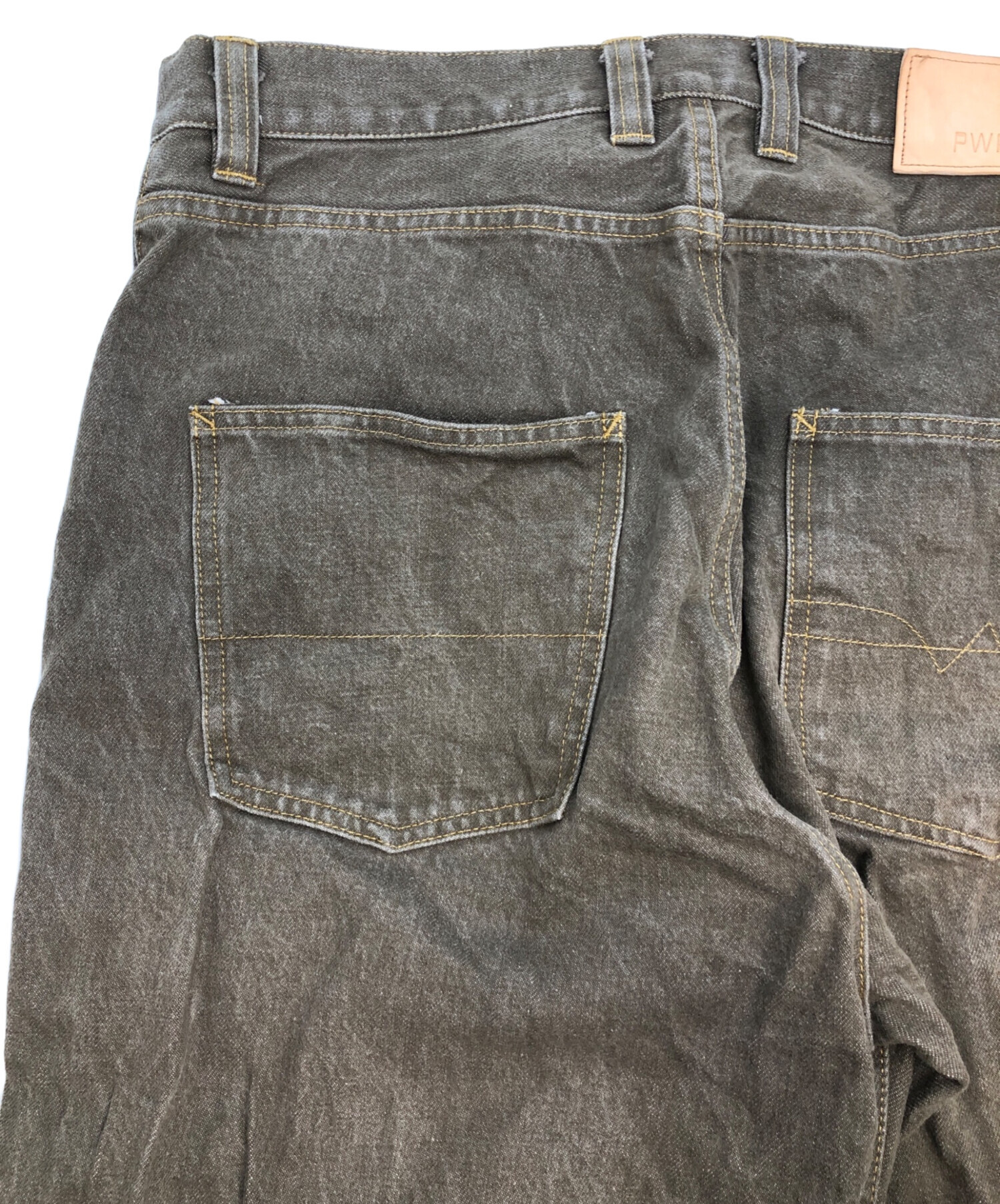 中古・古着通販】PWA (プア) RELAX-FIT 6P JEANS カーキ サイズ:SIZE M