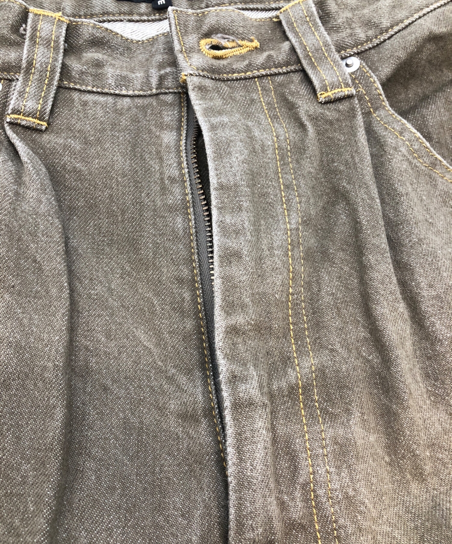 中古・古着通販】PWA (プア) RELAX-FIT 6P JEANS カーキ サイズ:SIZE M