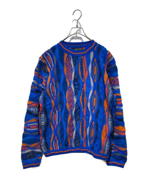 【希少】 COOGI クージー　3Dニット　サマーニット　シルク　ブルー 中古・古着通販】Coogi (クージー) 3Dニット ブルー サイズ:SS