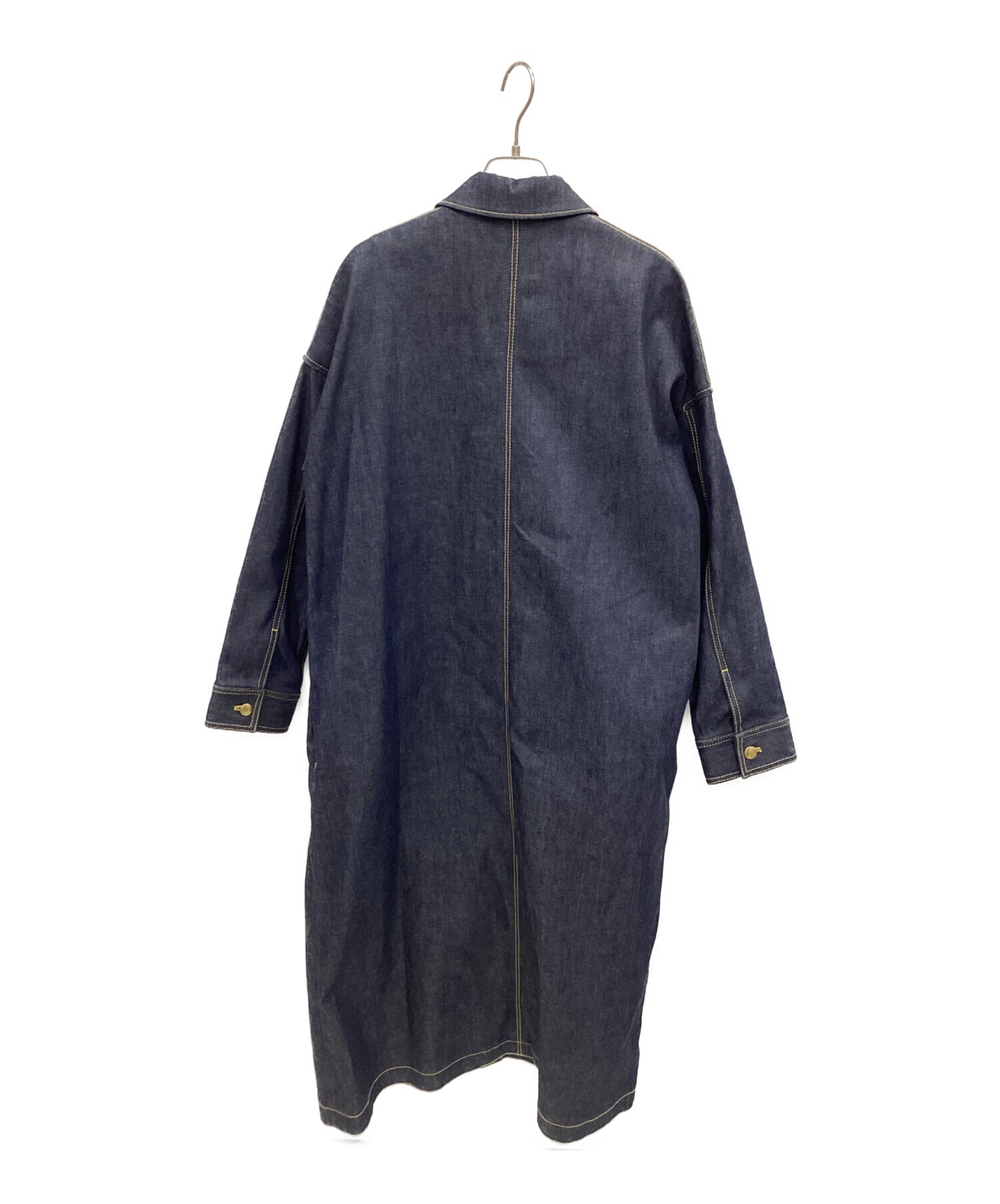 ザリラクス THE RERACS DENIM G-LONG デニム コート 中古・古着通販】THE RERACS (ザ リラクス) DENIM G-LONG インディゴ