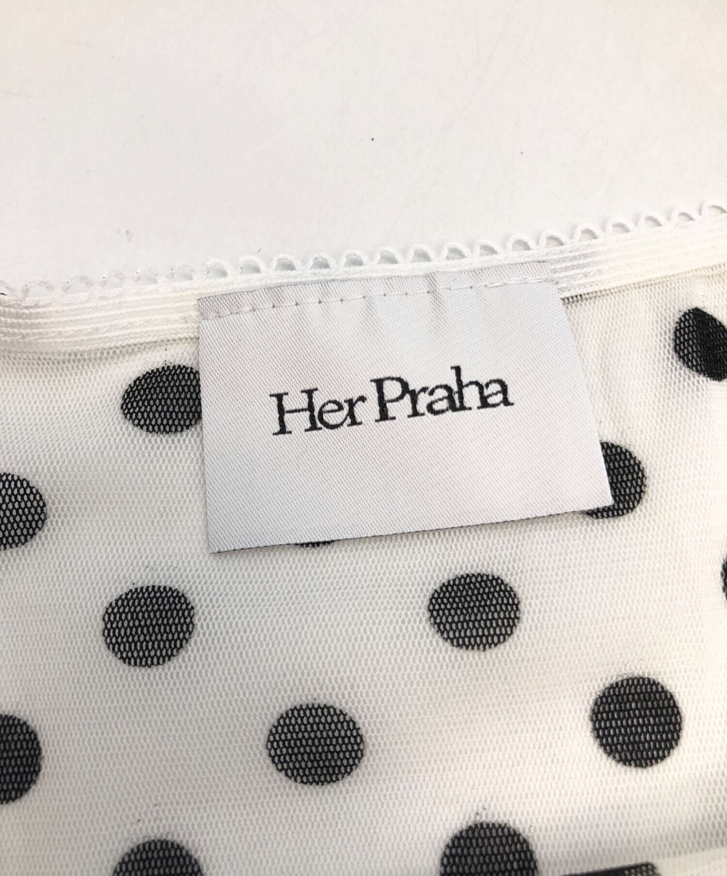 中古・古着通販】Her Praha (ハープラハ) Lingerie skirt ホワイト