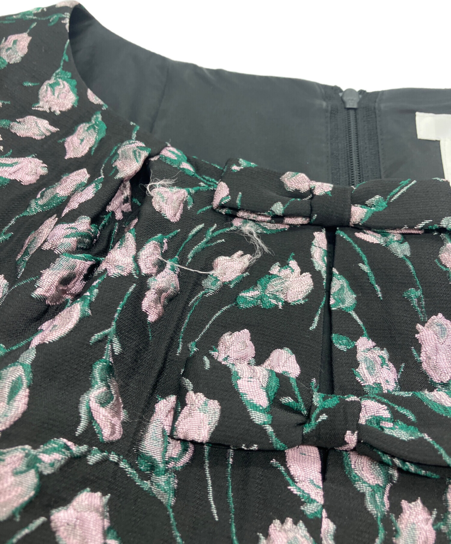 中古・古着通販】Rene (ルネ) ノースリーブジャガードフラワー