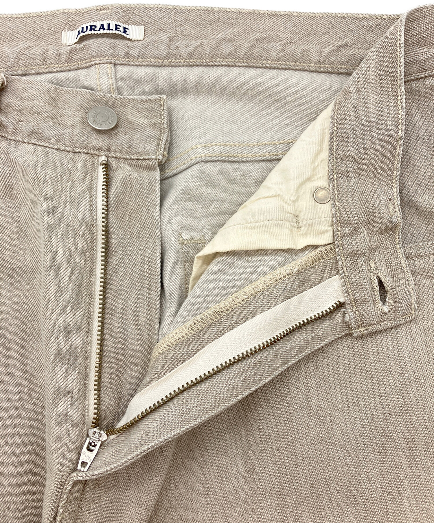 中古・古着通販】AURALEE (オーラリー) FADED HARD TWIST BROWN DENIM