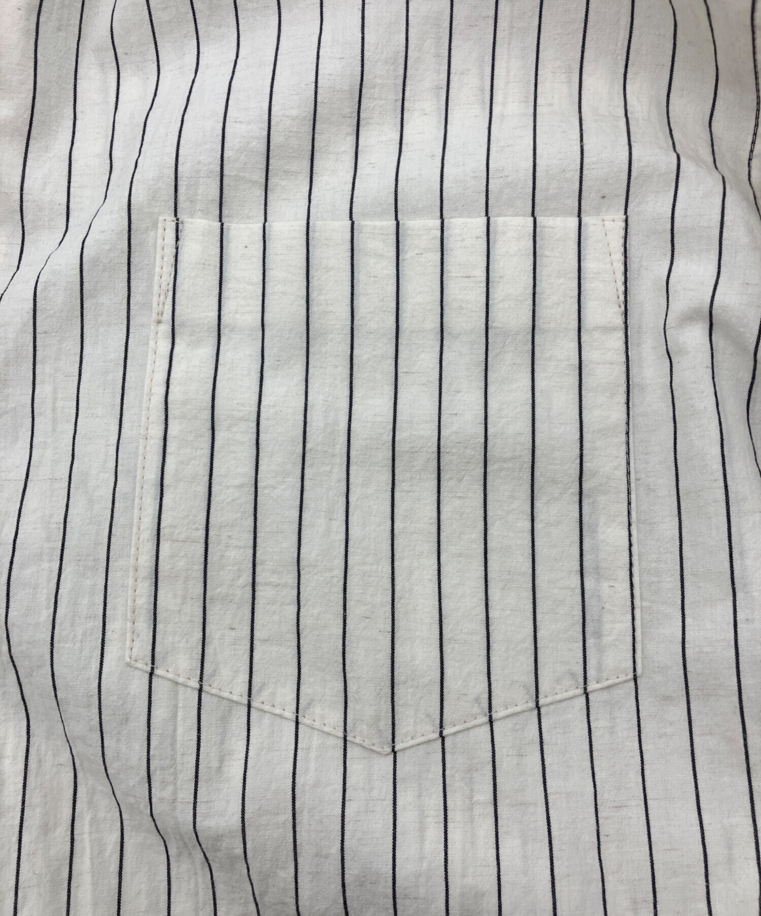 中古・古着通販】OVY (オヴィー) Cotton Linen Stripe Relax Shirts