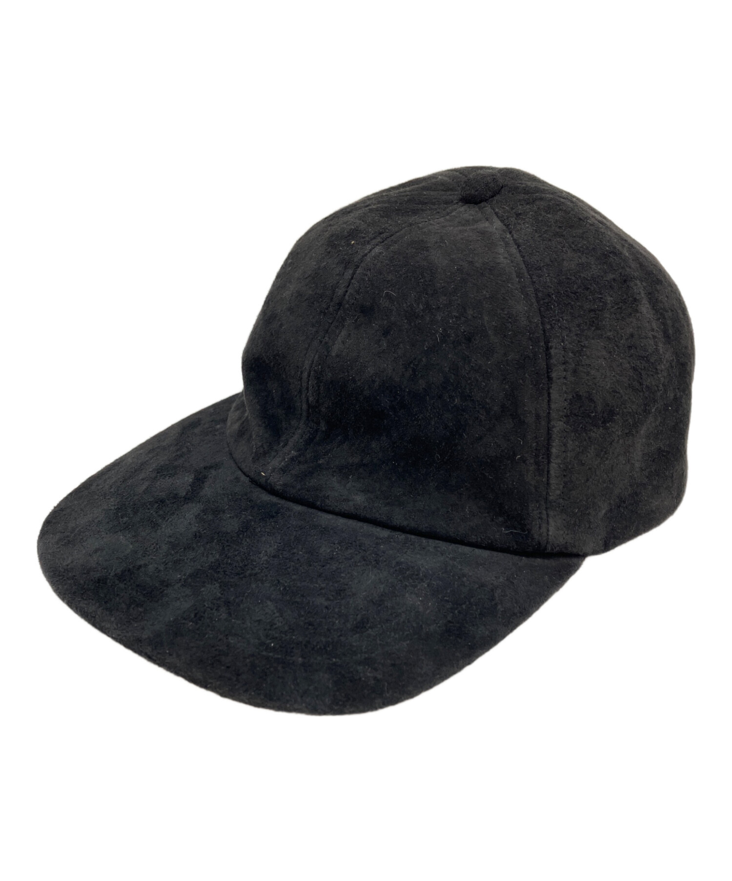 中古・古着通販】DECI (デシ) Suede 6panel Cap ブラック｜ブランド