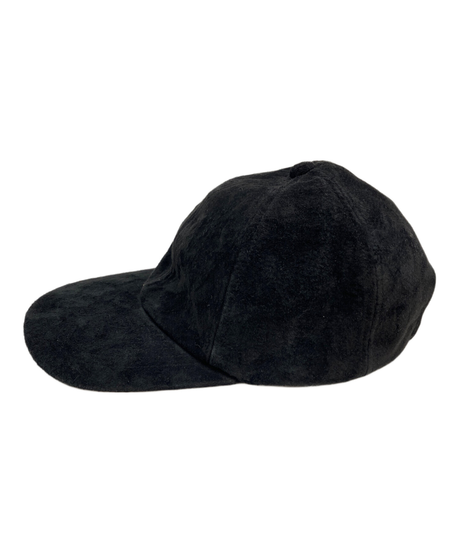 中古・古着通販】DECI (デシ) Suede 6panel Cap ブラック｜ブランド
