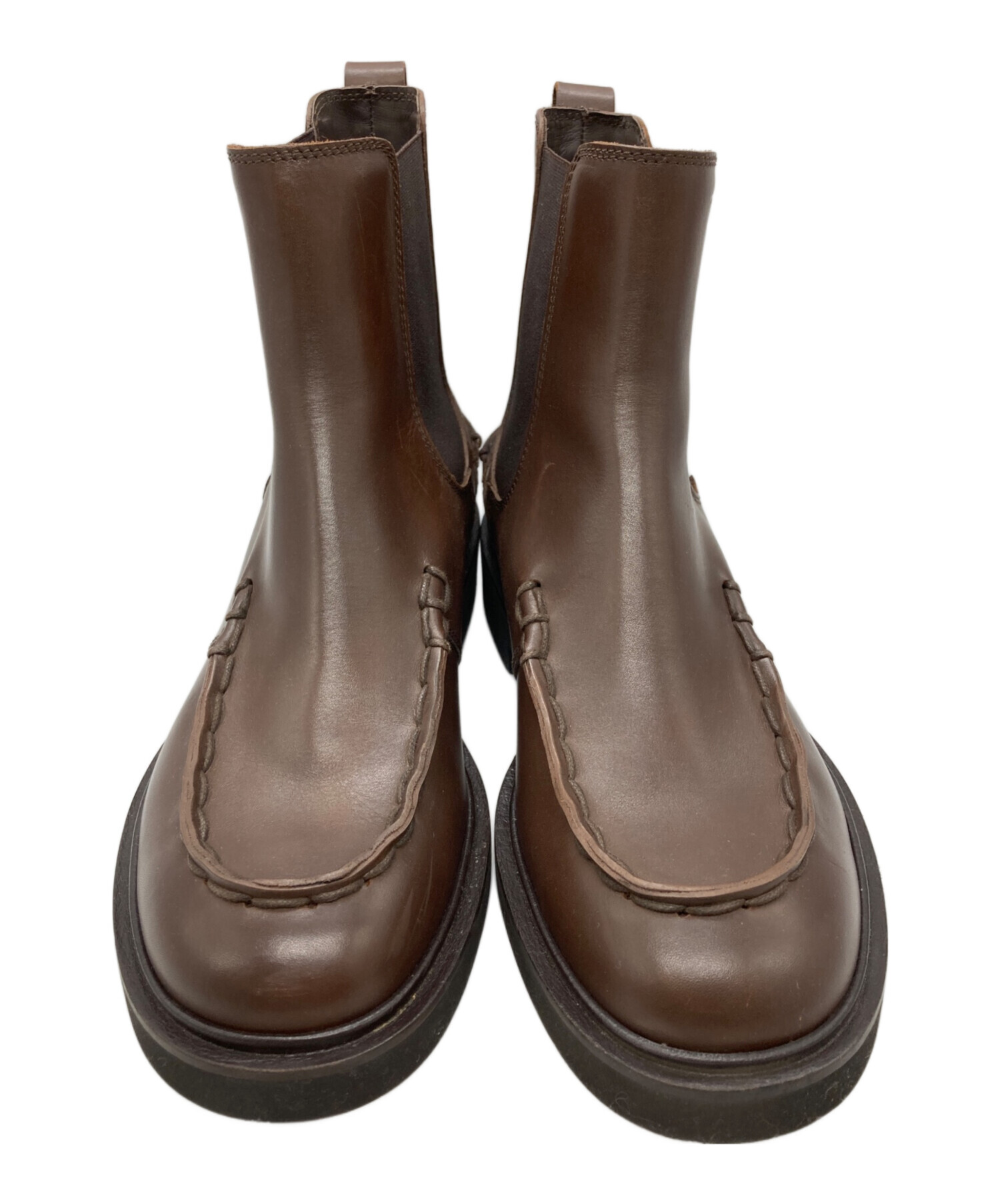 中古・古着通販】TOD'S (トッズ) Uチップサイドゴアブーツ ブラウン