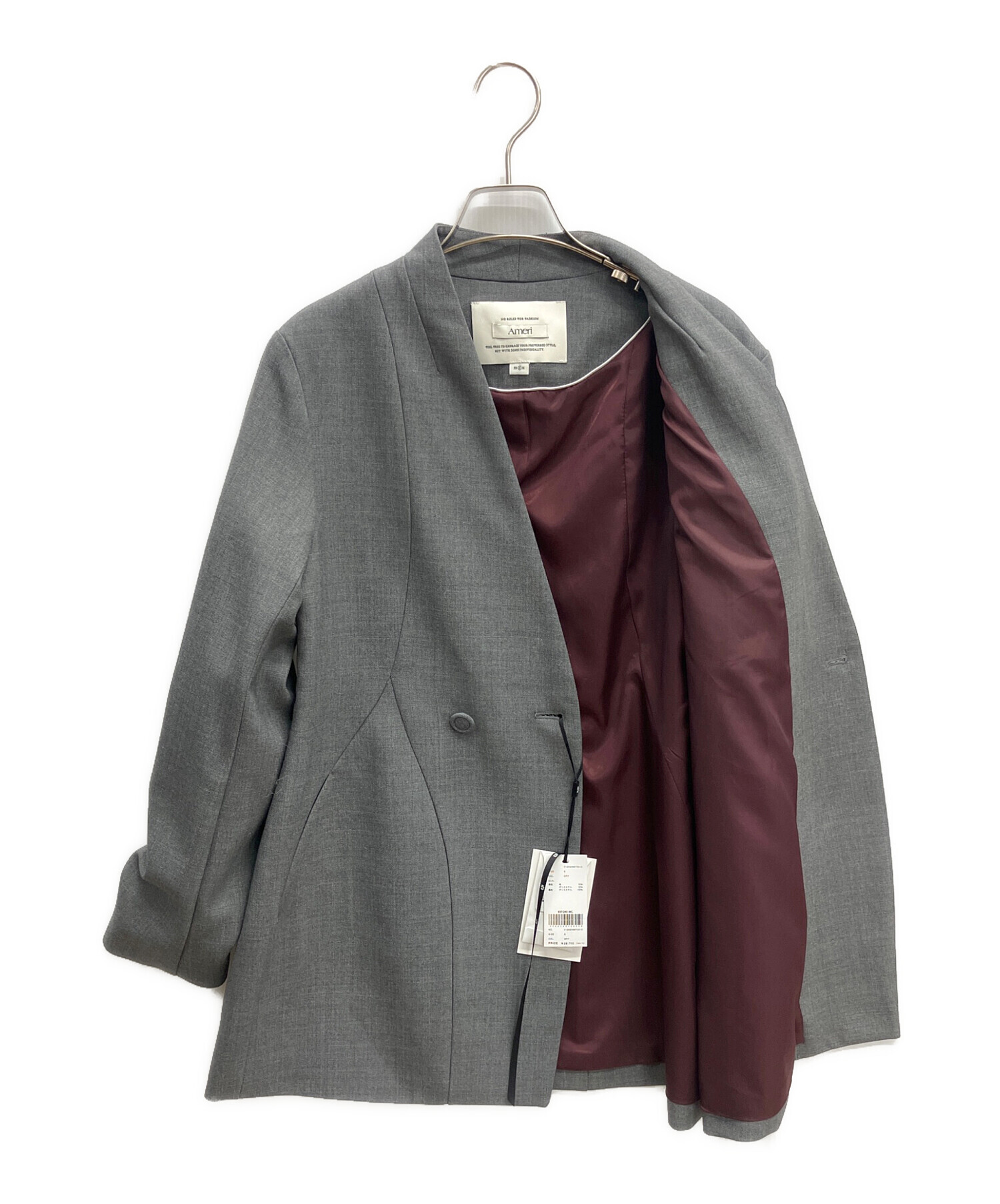 中古・古着通販】AMERI (アメリ) WAVE SWITCHING CONSTRUCTIVE JACKET