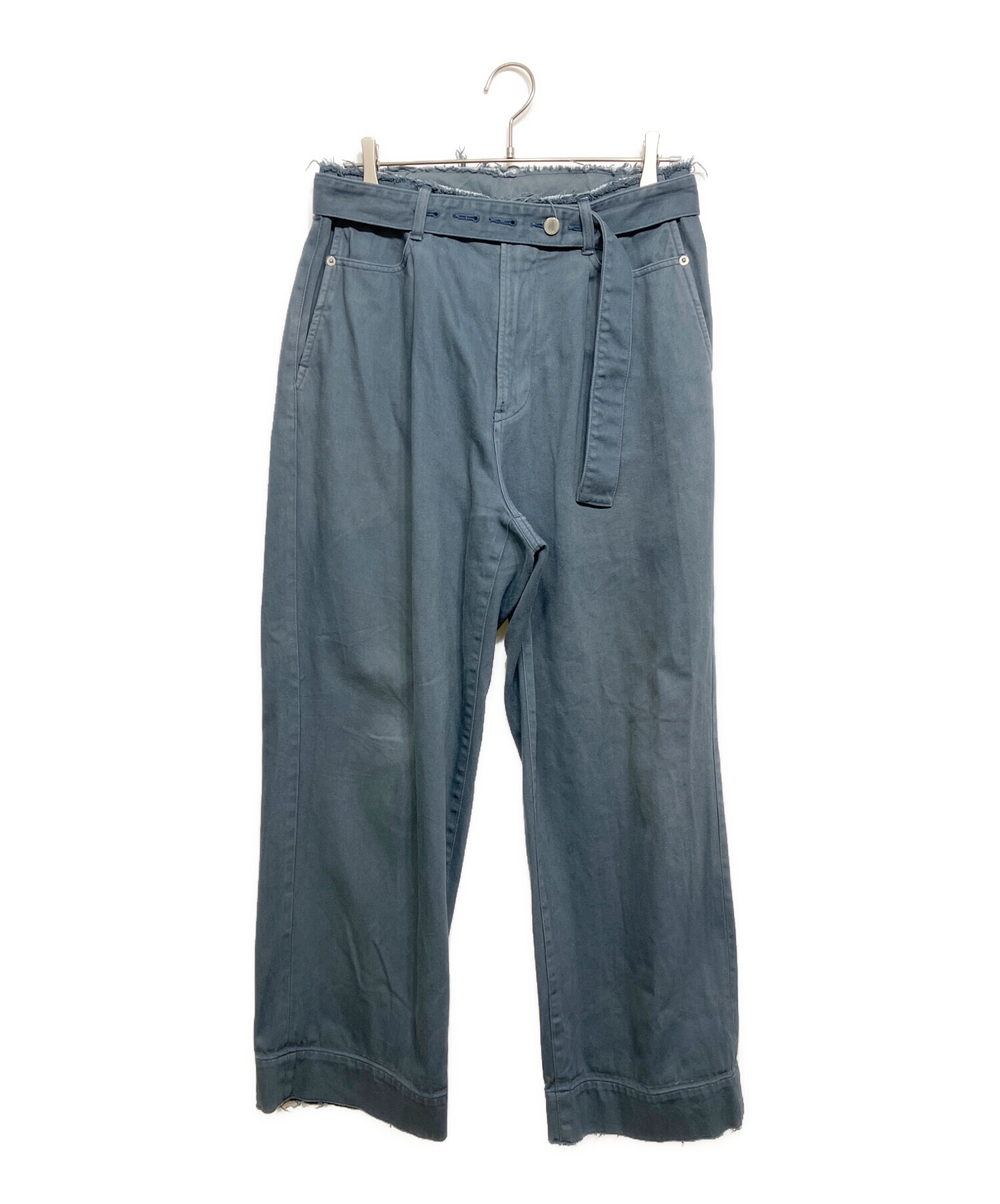中古・古着通販】YOKE (ヨーク) CUT-OFF WIDE-LEGGED DENIM TROUSER