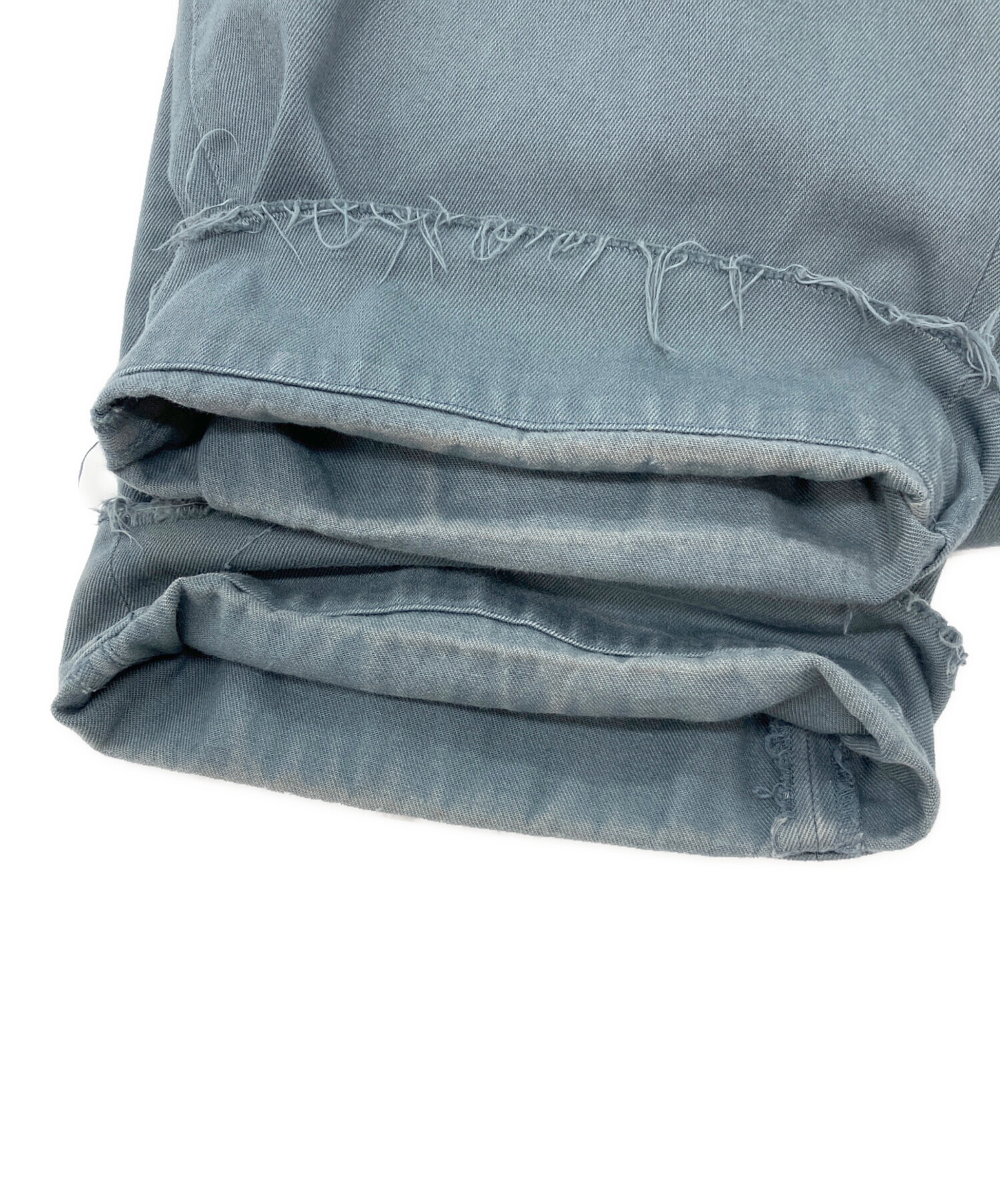 中古・古着通販】YOKE (ヨーク) CUT-OFF WIDE-LEGGED DENIM TROUSER