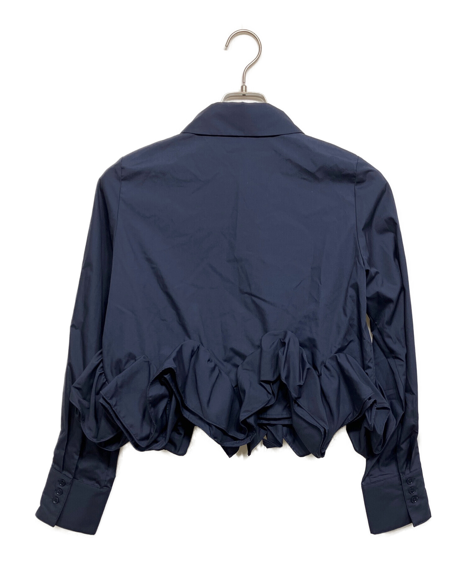 中古・古着通販】Snidel (スナイデル) ヘムボリュームシャツ ネイビー