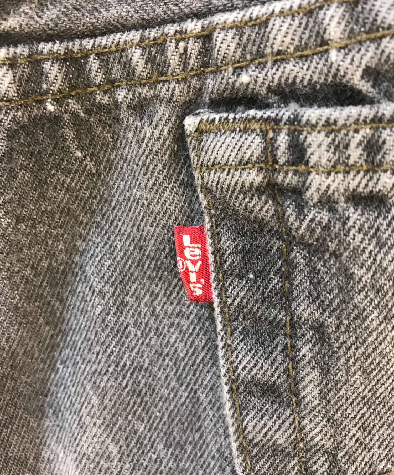 中古・古着通販】LEVI'S (リーバイス) 先染め501デニムパンツ ブラック
