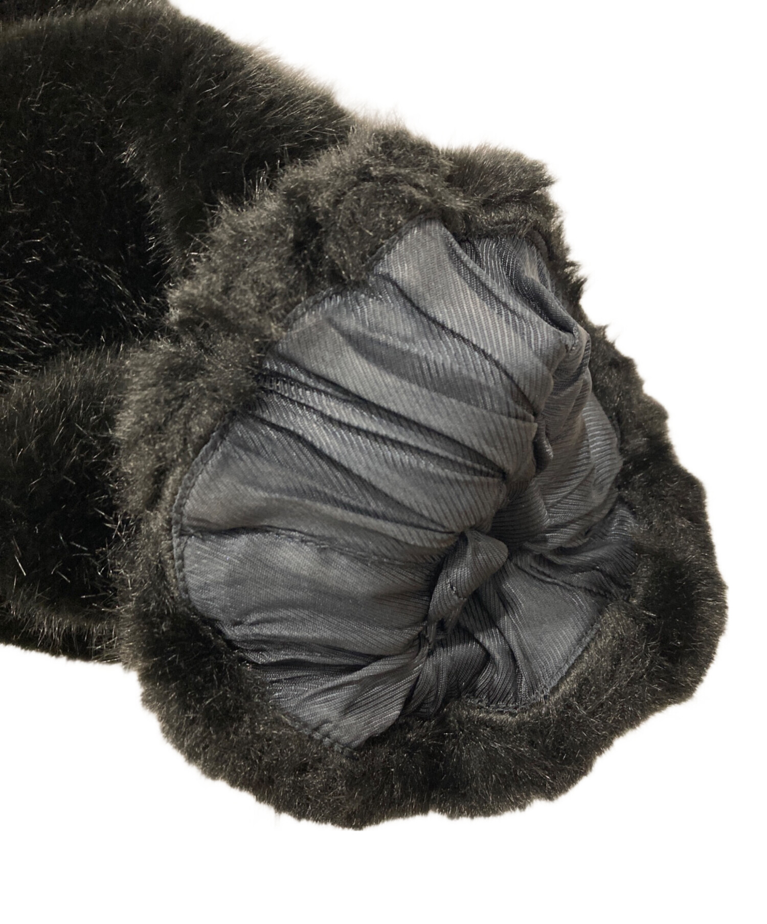 HELMUT LANG ファーショートジャケット 中古・古着通販】HELMUT LANG (ヘルムートラング) フェイクファー