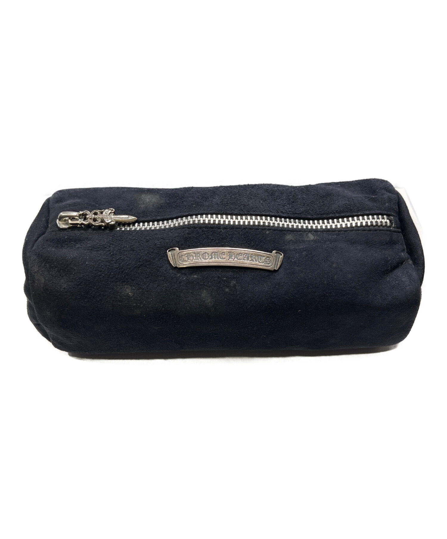 クロムハーツ　スウェード　ポーチ 中古・古着通販】CHROME HEARTS (クロムハーツ) スクロールラベル