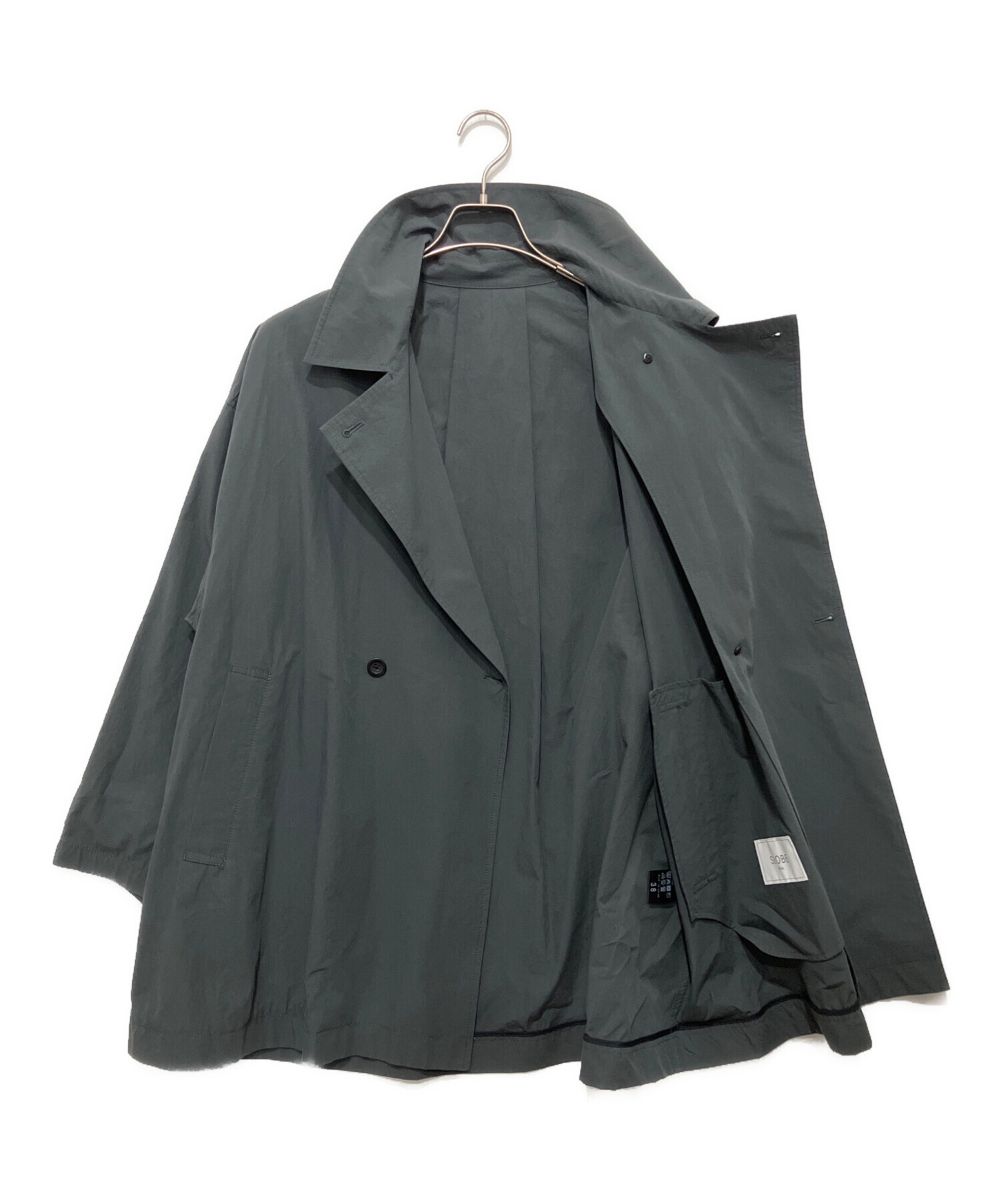 【新品・未使用】スローブ イエナ SLOBE IENA トレンチコート グレー 中古・古着通販】SLOBE IENA (スローブ イエナ) コットンニュアンス