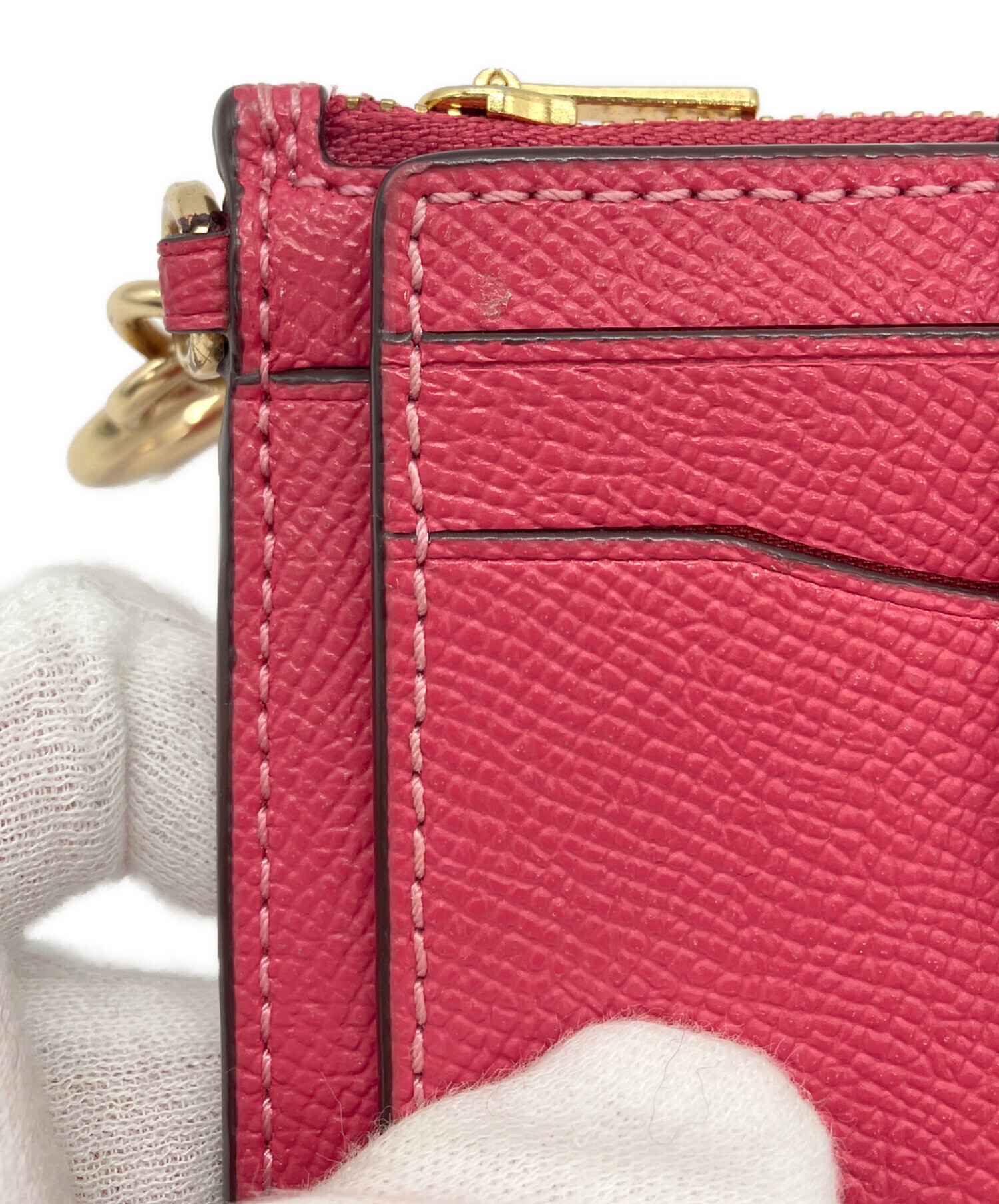 中古・古着通販】COACH (コーチ) アタッチメント カード ケース ピンク