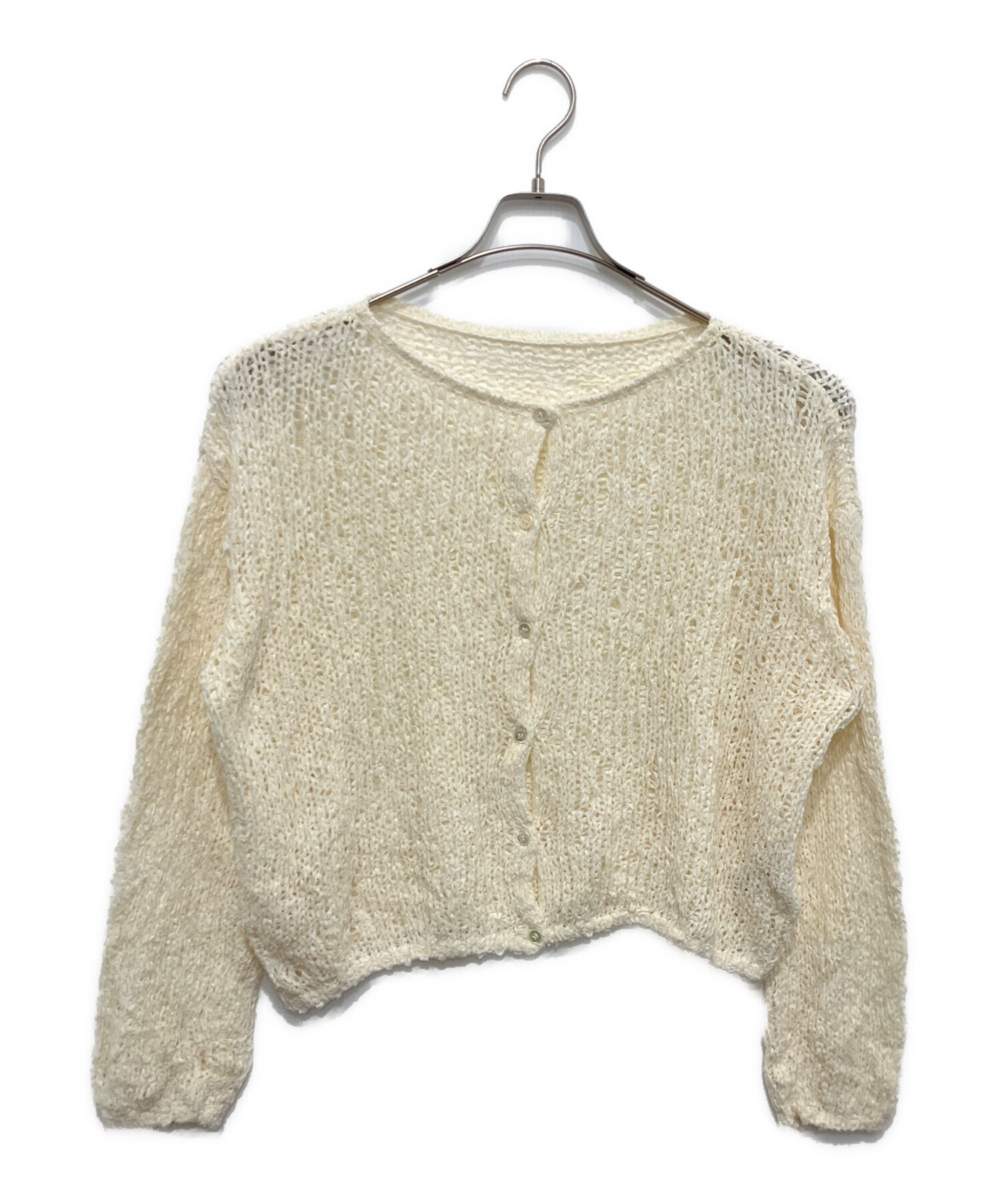 【美品】プラージュ　Fringe yarn カーディガン 中古・古着通販】Plage (プラージュ) Fringe yarn カーディガン