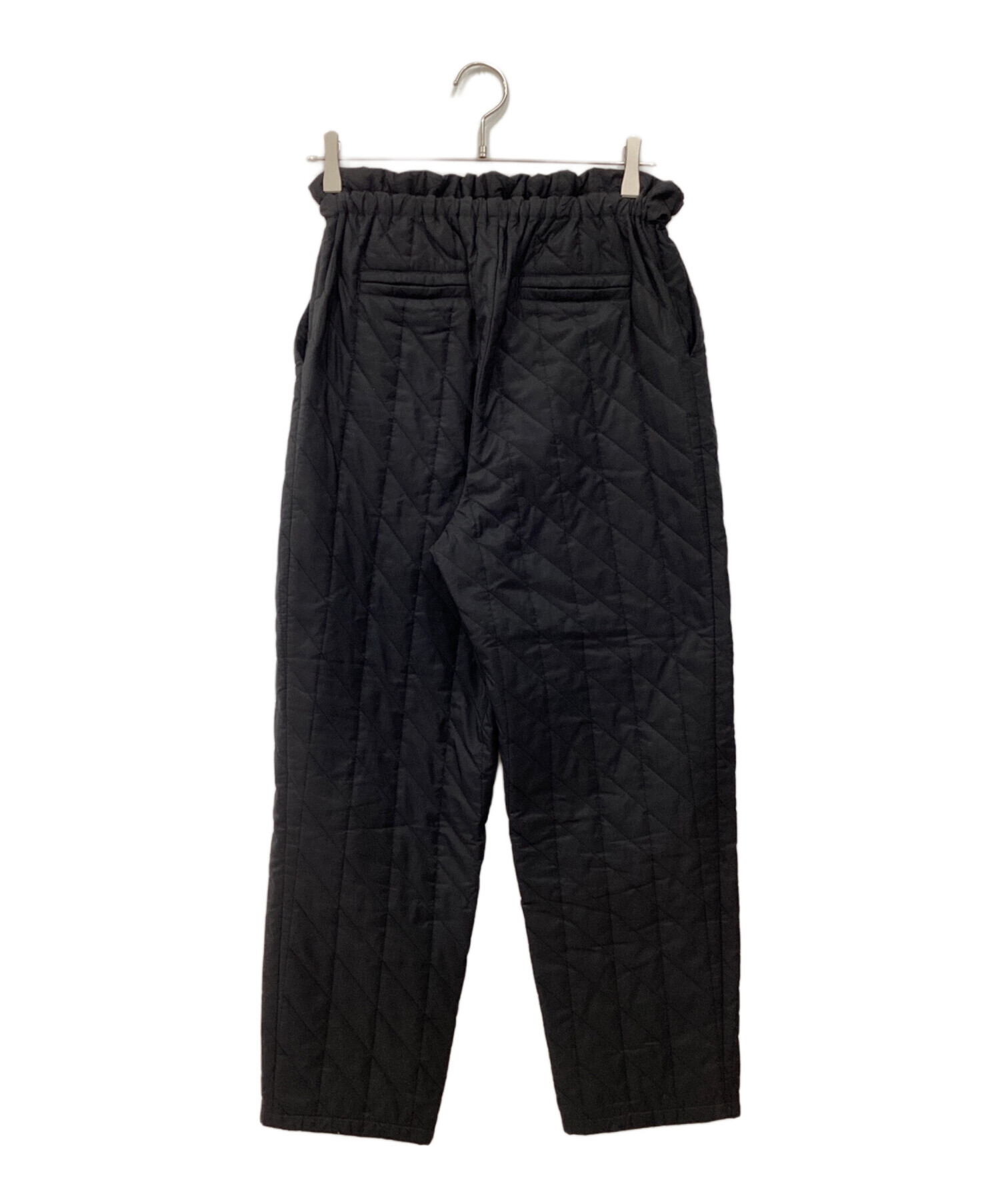 中古・古着通販】machatt (マチャット) キルティングパンツ ブラック