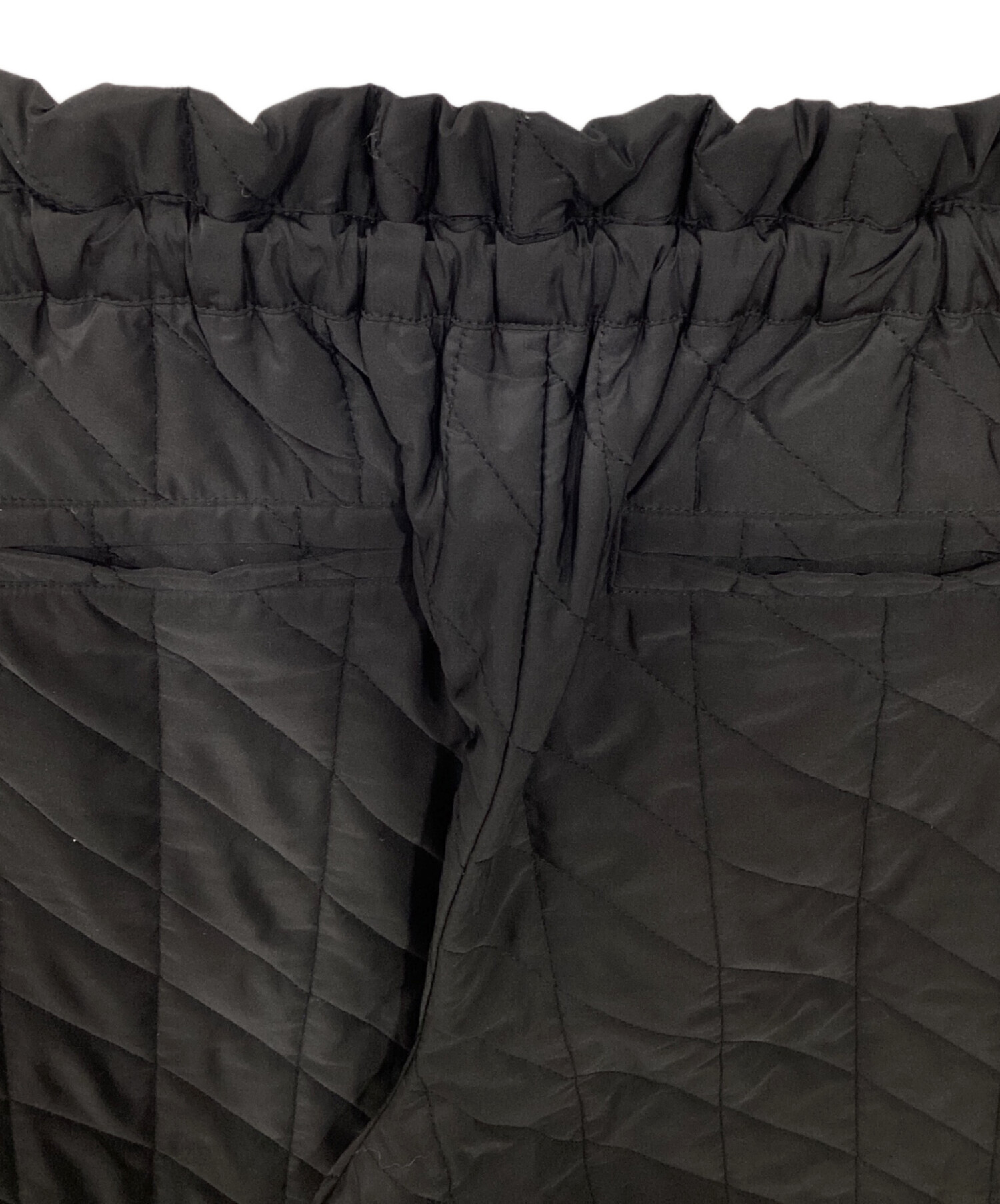 中古・古着通販】machatt (マチャット) キルティングパンツ ブラック