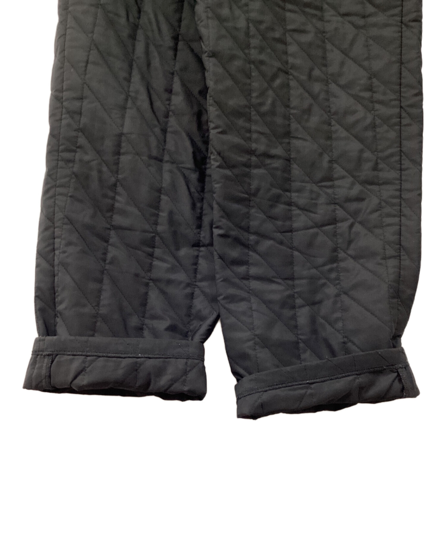 中古・古着通販】machatt (マチャット) キルティングパンツ ブラック