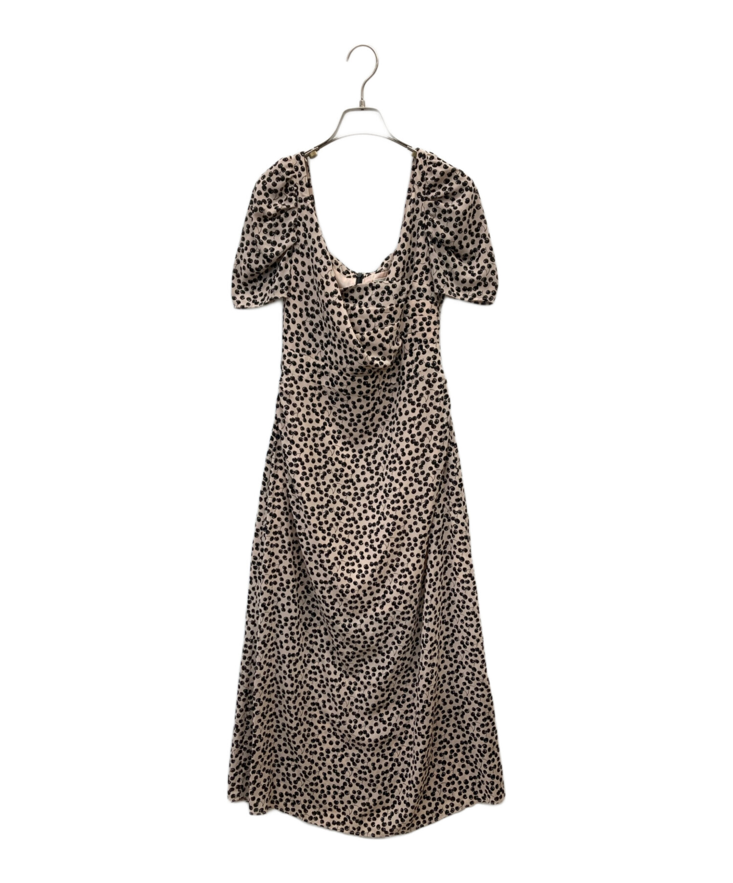 中古・古着通販】HER LIP TO (ハーリップトゥ) cherry dress ベージュ