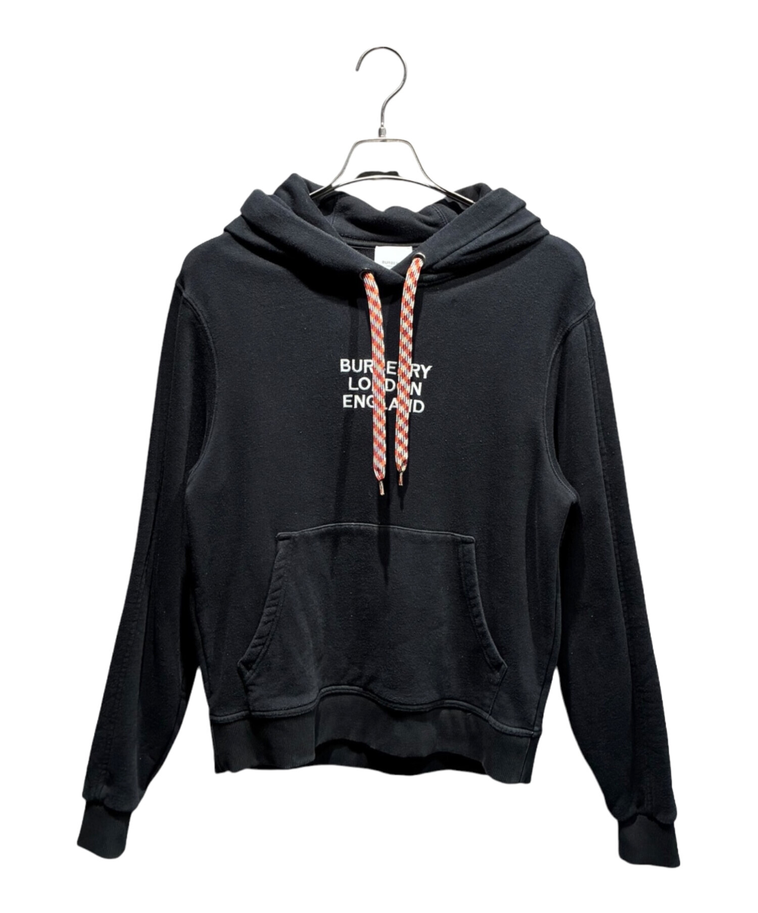 中古・古着通販】BURBERRY (バーバリー) ロゴパーカー ブラック サイズ