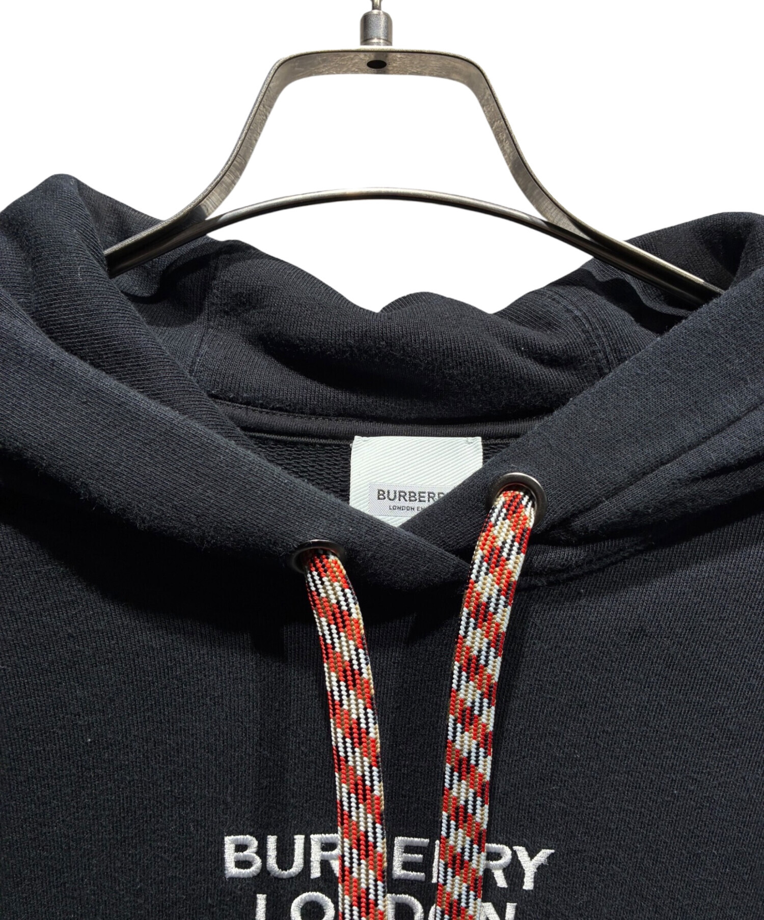 中古・古着通販】BURBERRY (バーバリー) ロゴパーカー ブラック サイズ