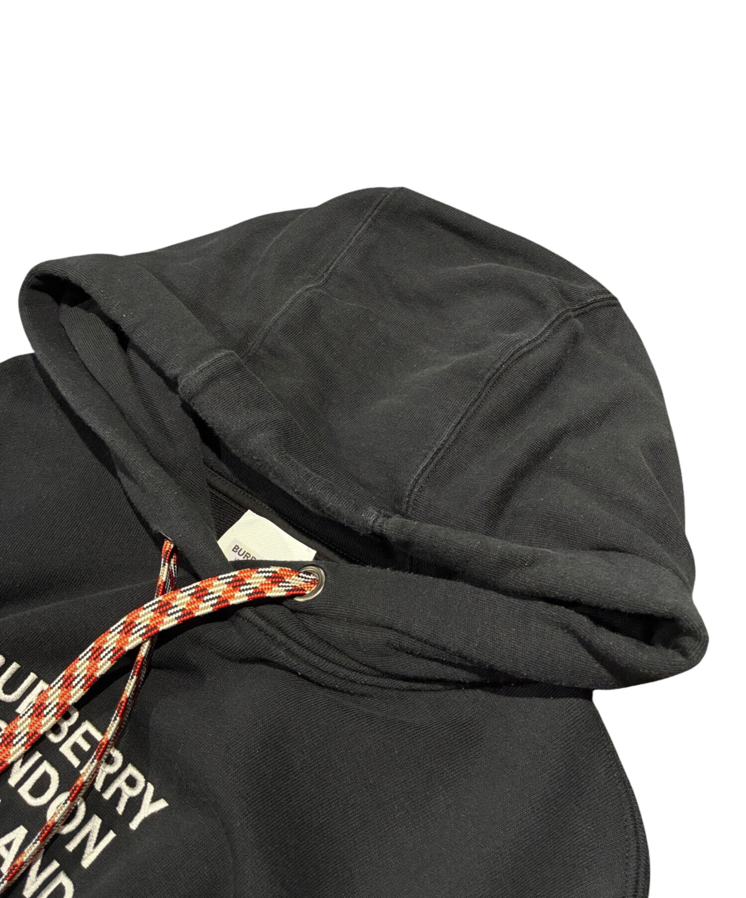 中古・古着通販】BURBERRY (バーバリー) ロゴパーカー ブラック サイズ