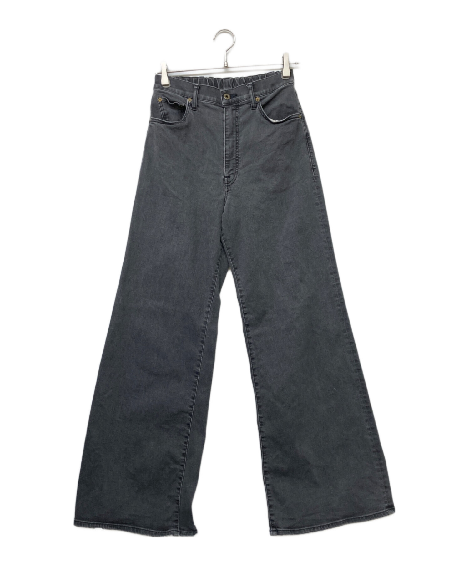 【最終値下げ】ライトブルーワイドレッグデニムパンツ　GOOD GRIEF！ 中古・古着通販】GOOD GRIEF! (グッドグリーフ) ワイドレッグパンツ