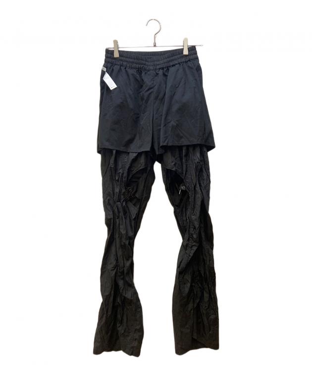 中古・古着通販】SLY (スライ) LACE UP ATHLEISURE FLARE PT ブラック