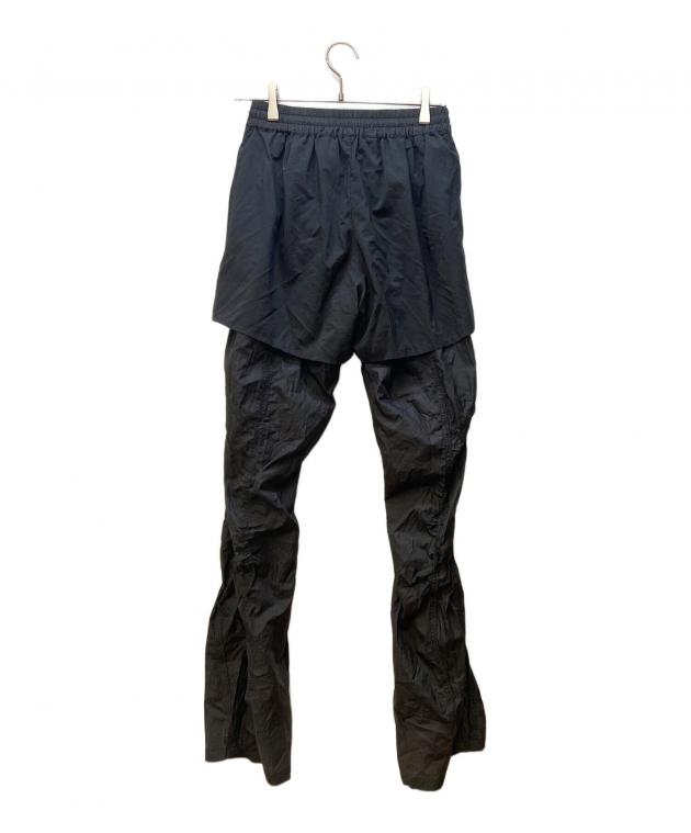 中古・古着通販】SLY (スライ) LACE UP ATHLEISURE FLARE PT ブラック