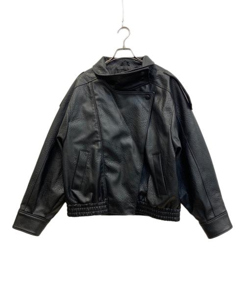 中古・古着通販】ZARA (ザラ) フェイクレザージャケット ブラック