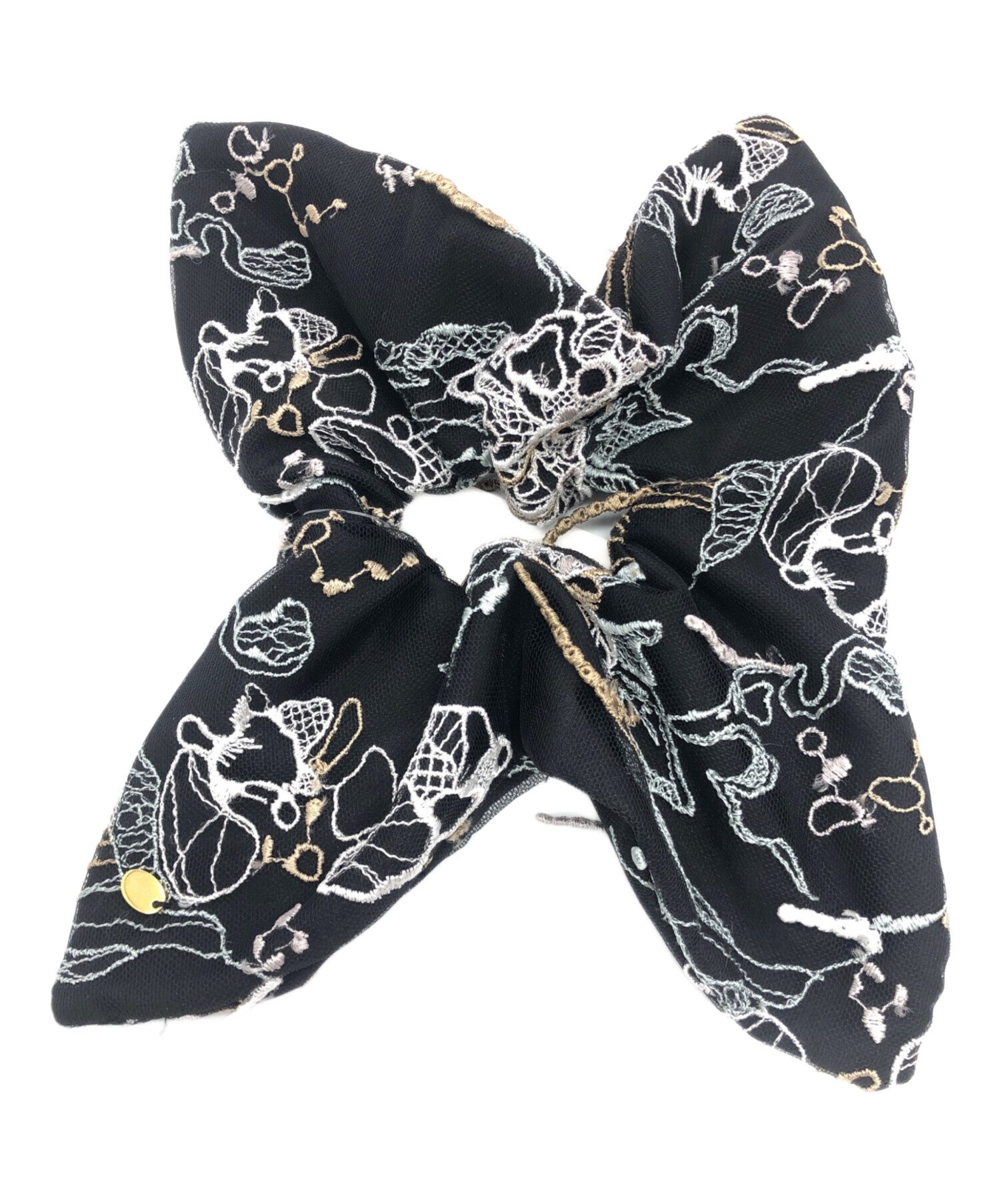 ◆完売商品MURRAL Quartz embroidery ビスチェ ミューラル 中古・古着通販】MURRAL (ミューラル) Tears flower lace scrunchie