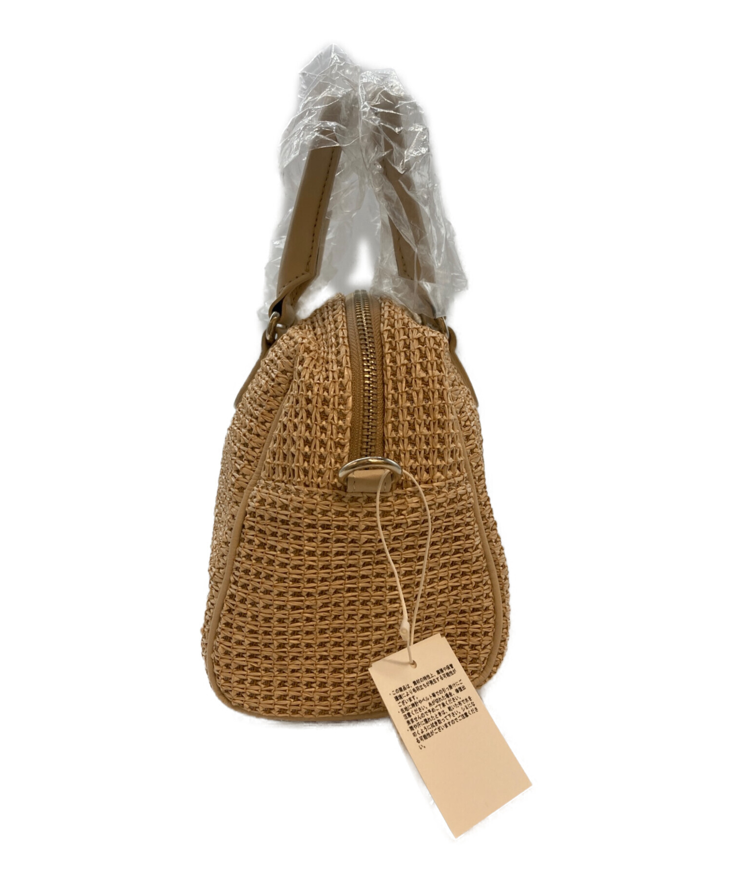 中古・古着通販】russet (ラシット) ナイロンラフィアミニボストン