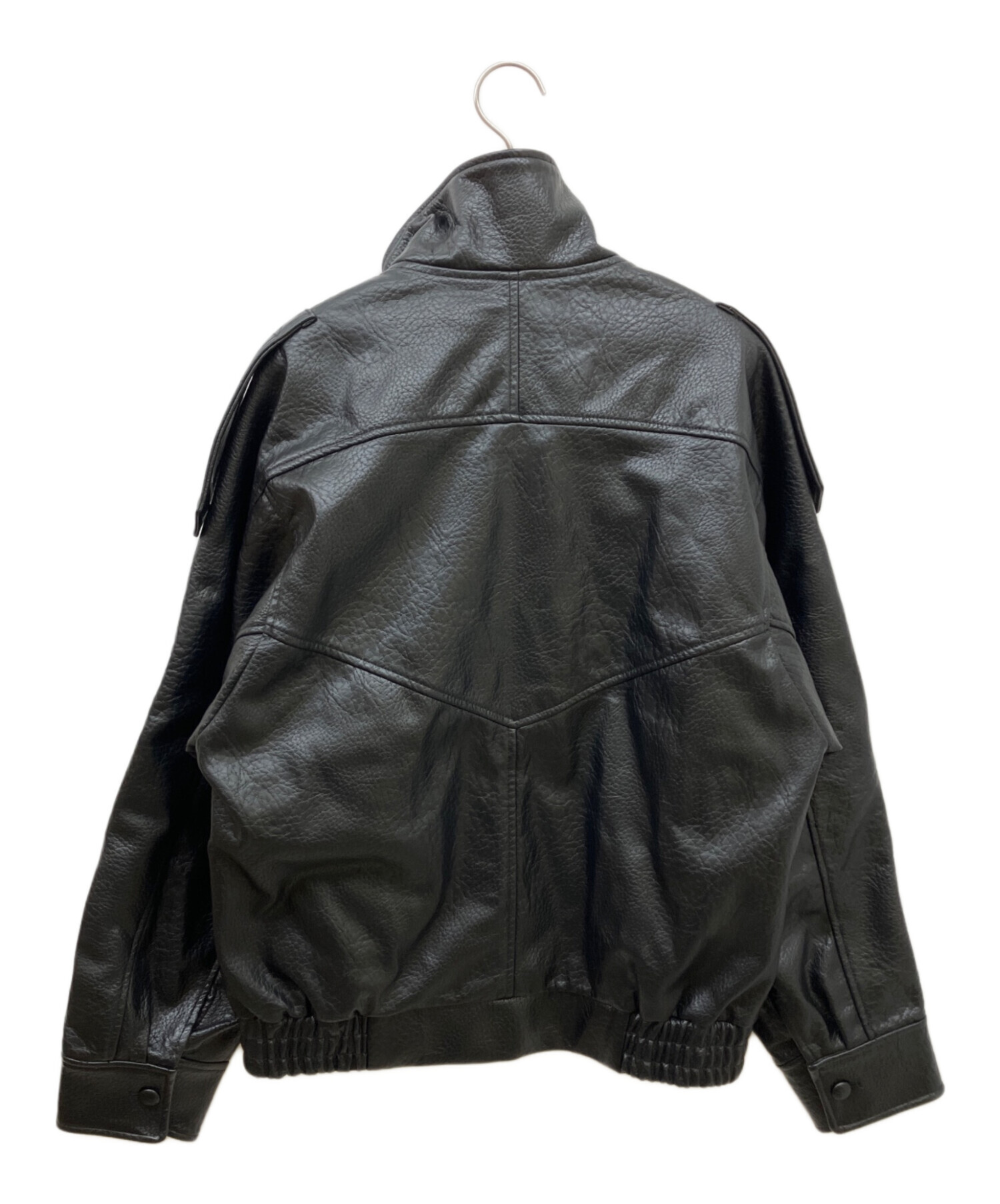 中古・古着通販】ZARA (ザラ) フェイクレザージャケット ブラック