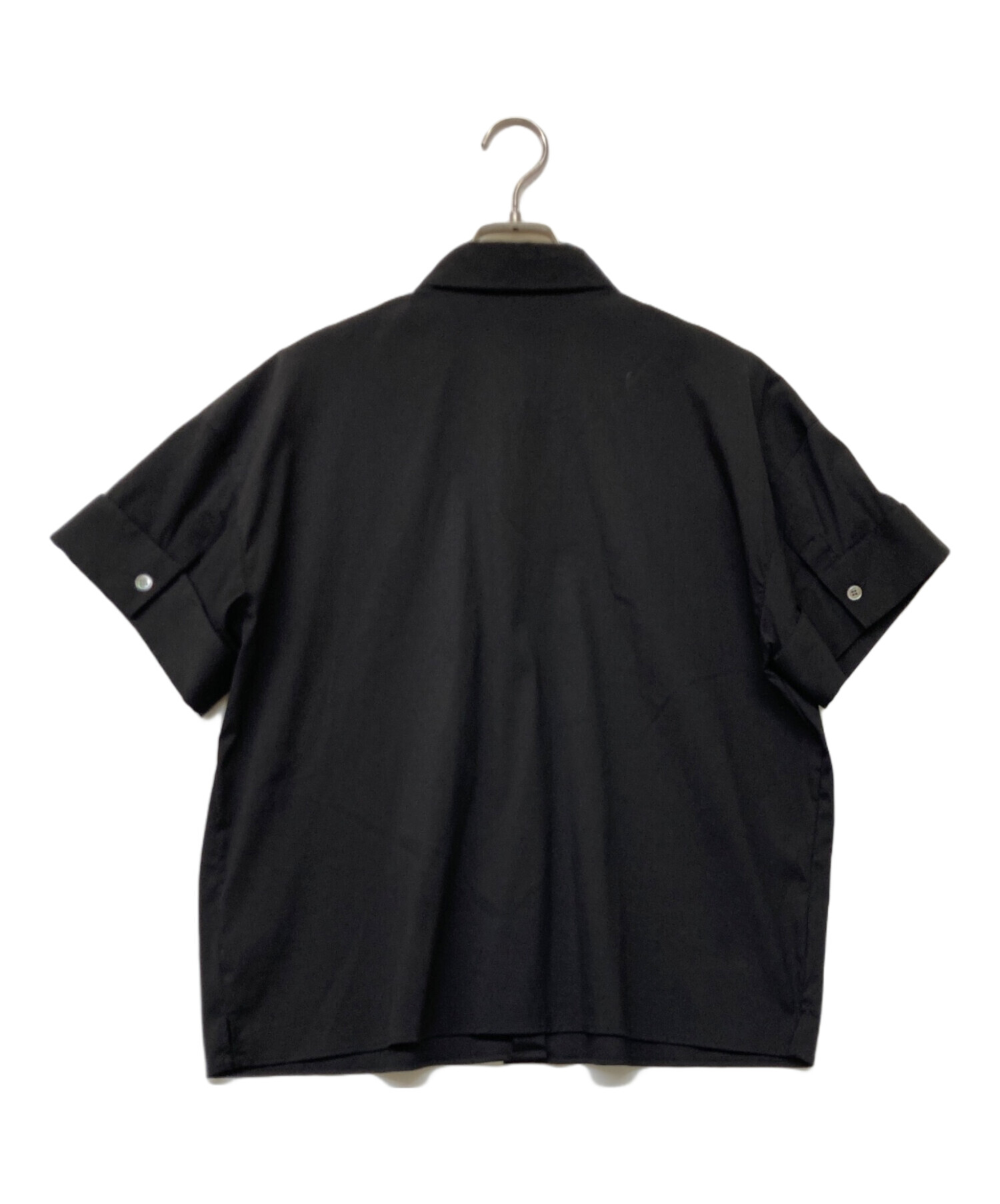 中古・古着通販】theory (セオリー) 半袖シャツ ブラック サイズ:sizeS