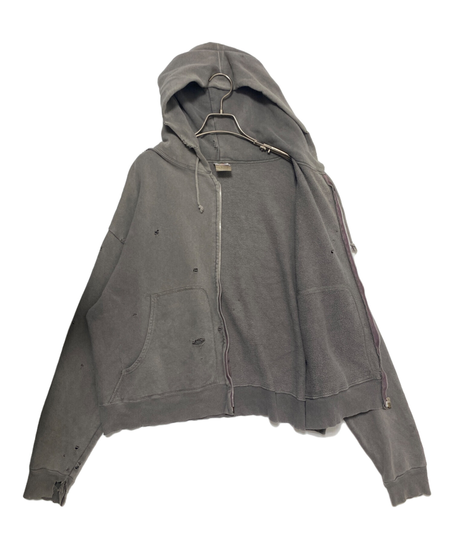 中古・古着通販】SAINT MICHAEL (セントマイケル) ZIP PARKA DAMAGE
