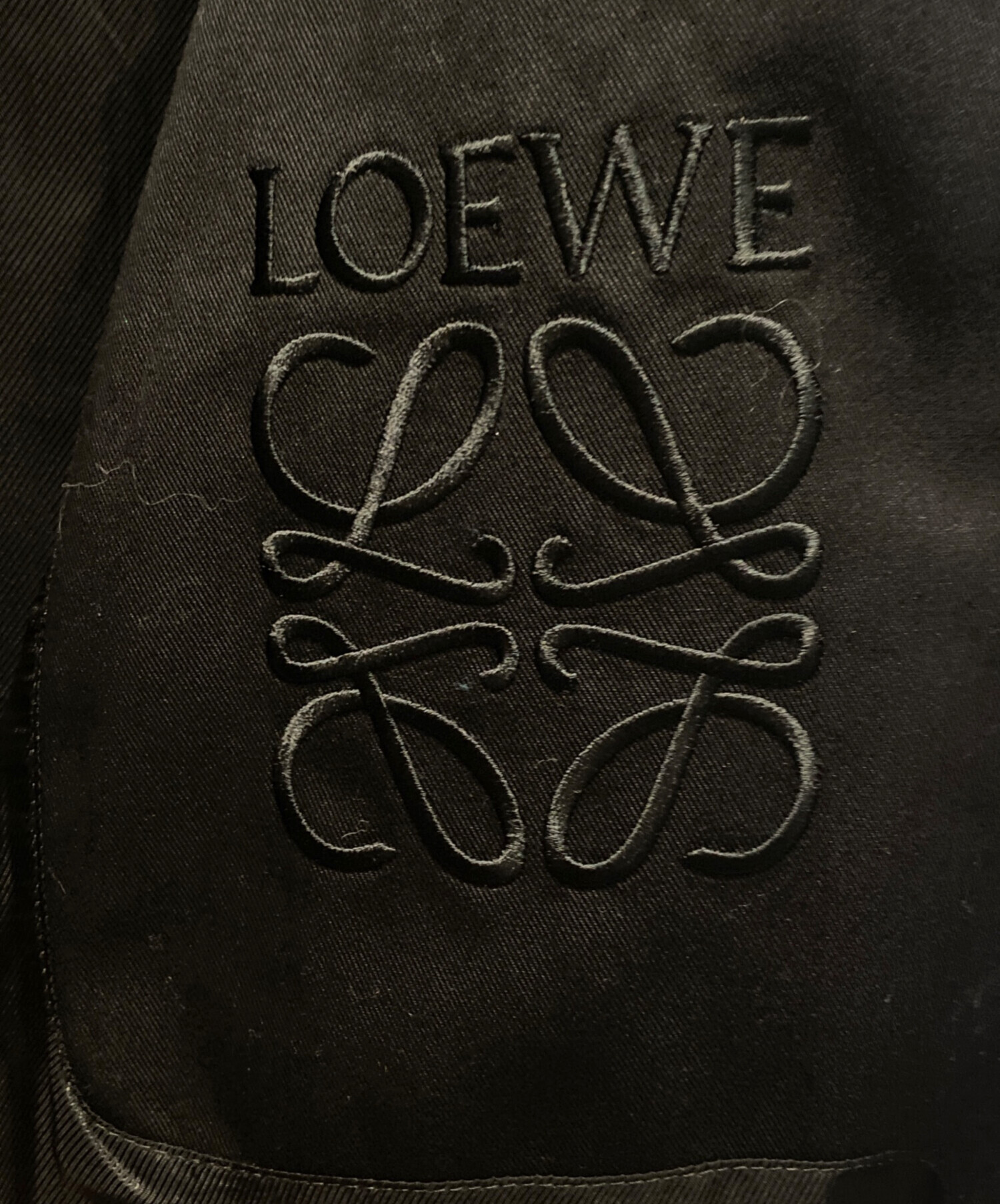中古・古着通販】LOEWE (ロエベ) アナグラムロゴレザーパッチ コットン