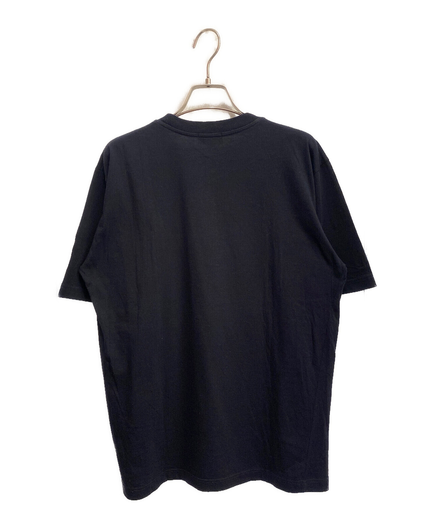 中古・古着通販】GUCCI (グッチ) ロゴ刺繍Tシャツ ネイビー サイズ:L