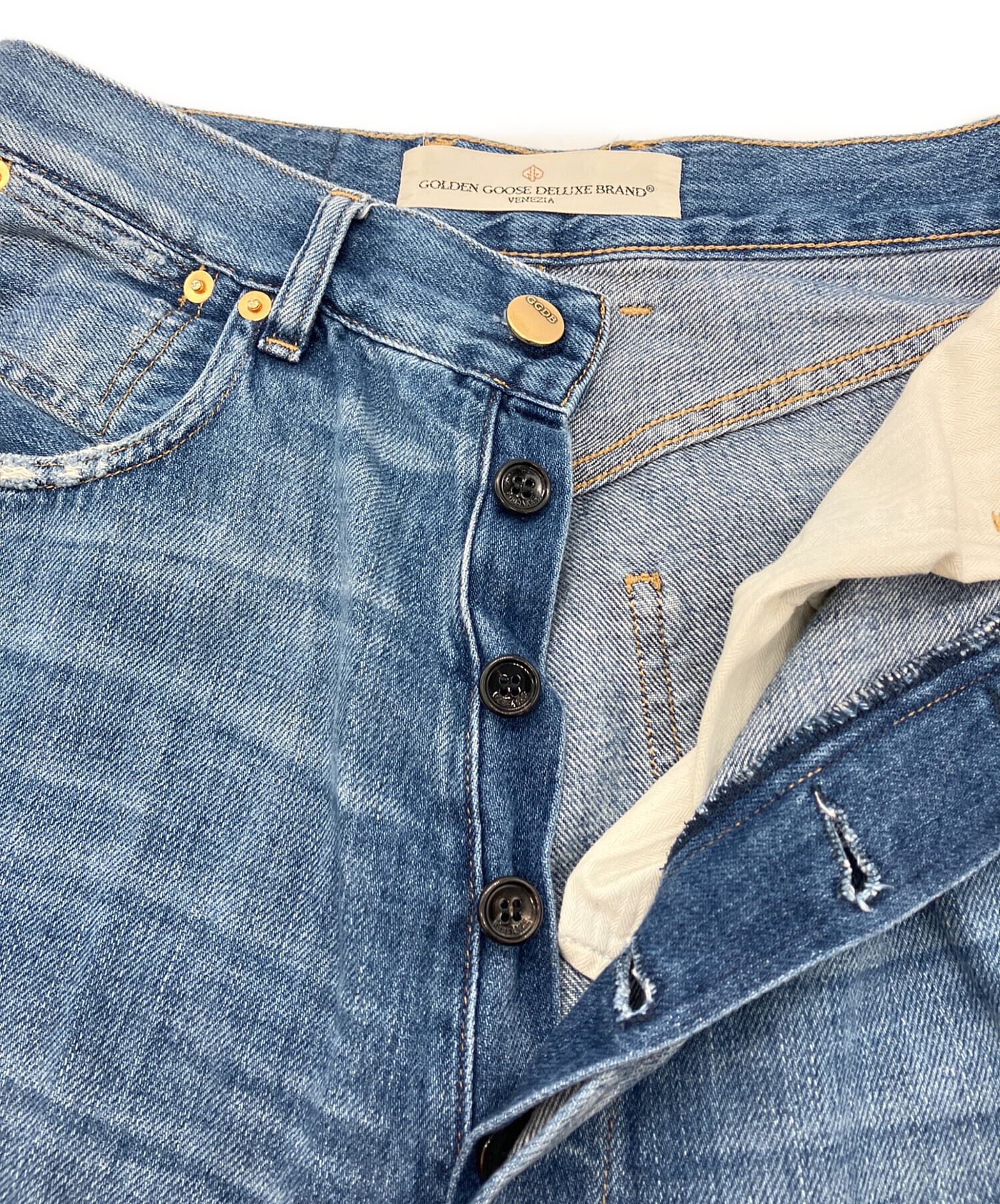 GOLDEN  ゴールデングース デニムパンツ M 青 【古着】【中古】【送料無料】 中古・古着通販】GOLDEN GOOSE DELUXE BRAND (ゴールデングース
