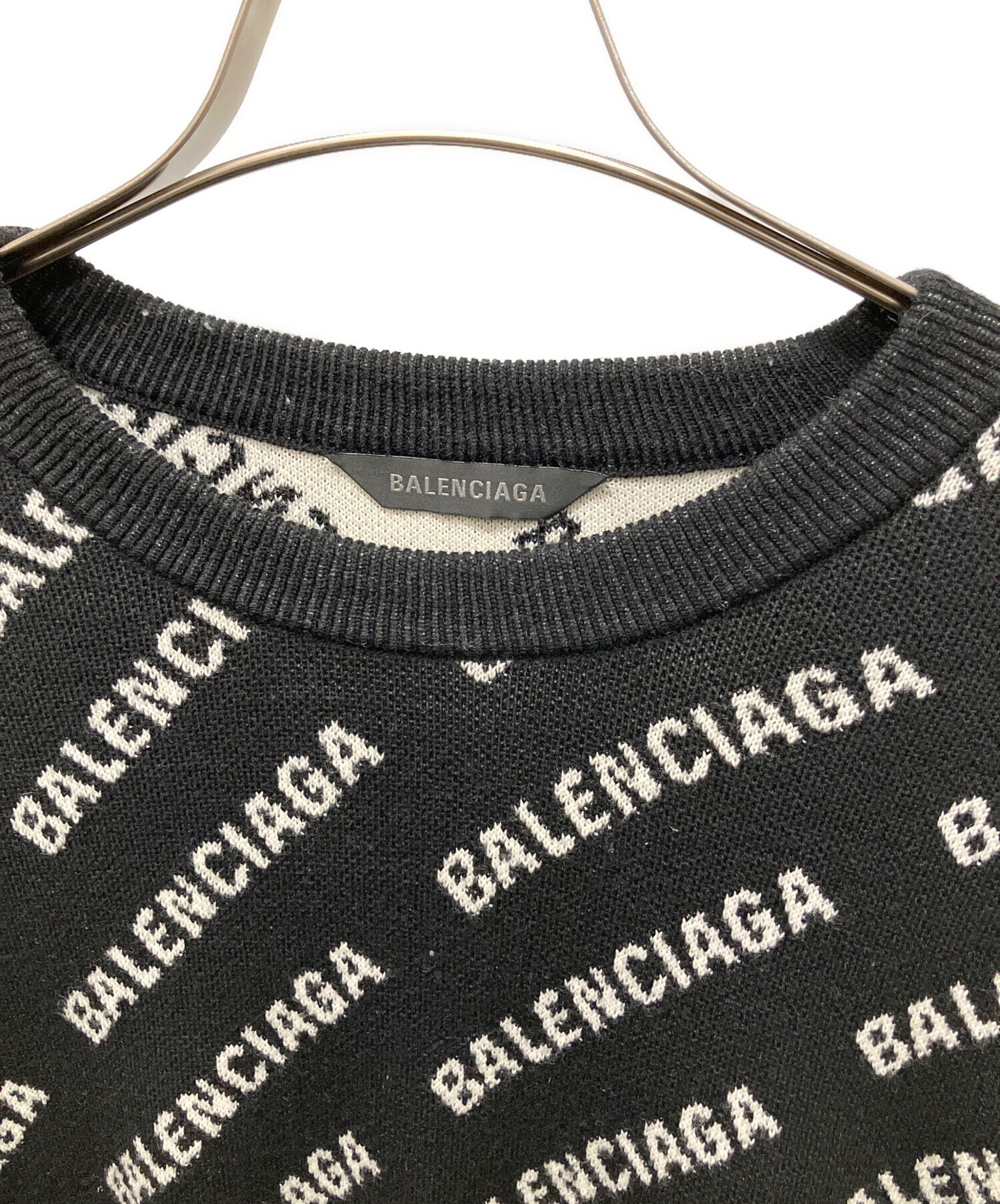 中古・古着通販】BALENCIAGA (バレンシアガ) All-over logo knit