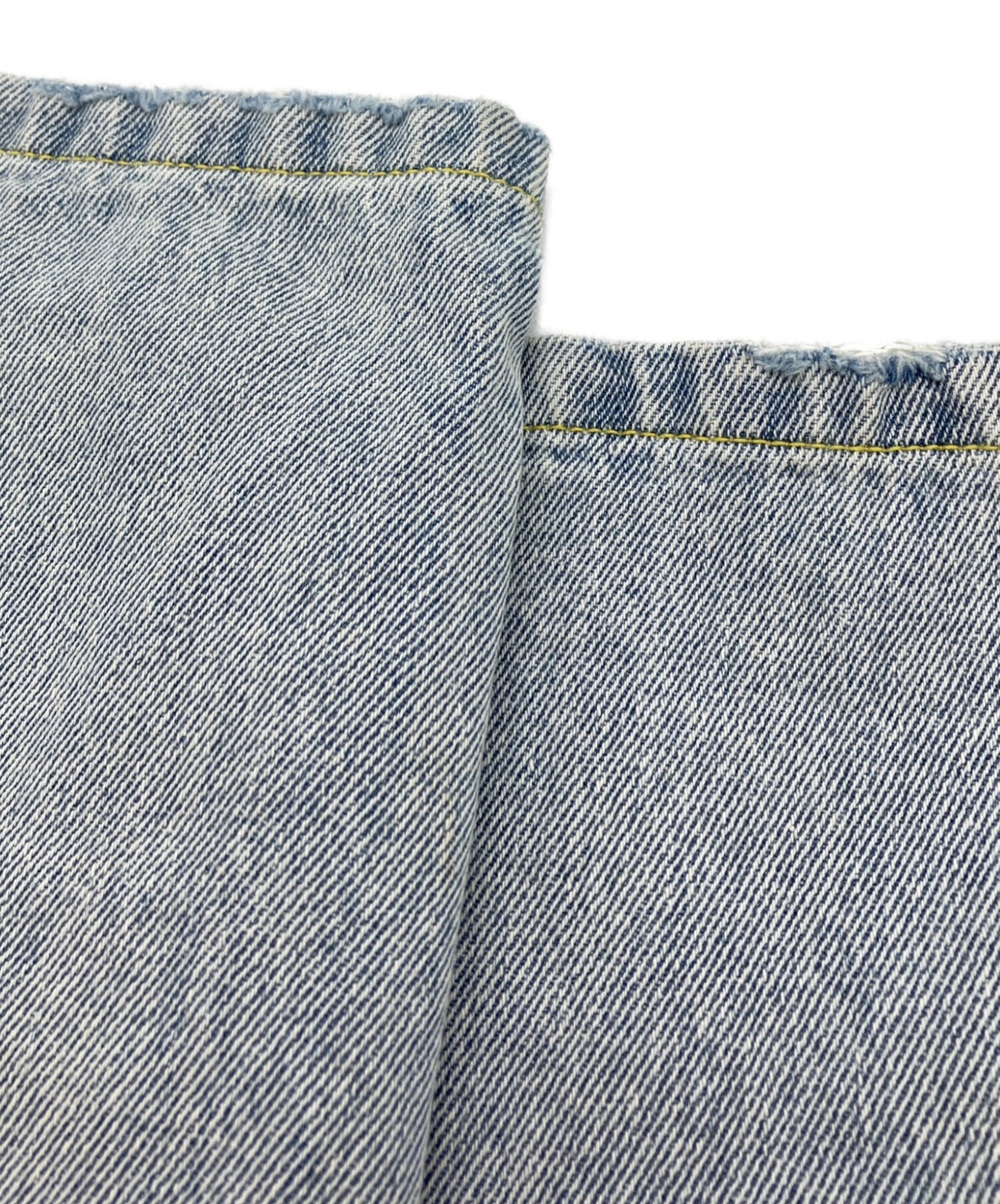 中古・古着通販】YENN (イエン) SIDE PLEATED DENIM PANTS ブルー