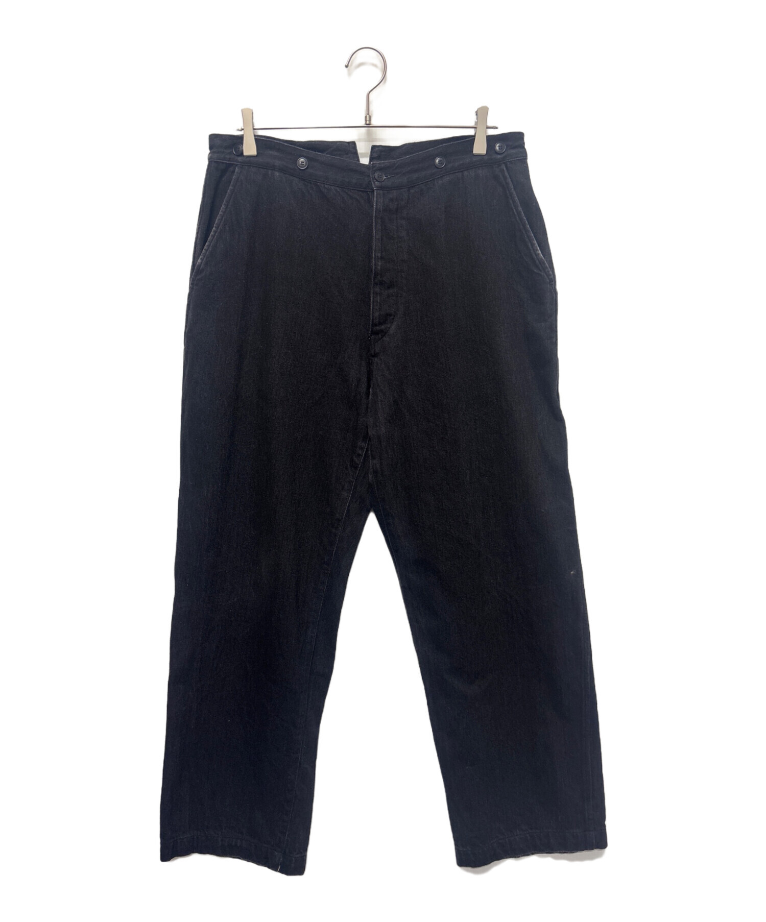 中古・古着通販】COMOLI (コモリ) 22AW デニムオーバーパンツ ブラック 