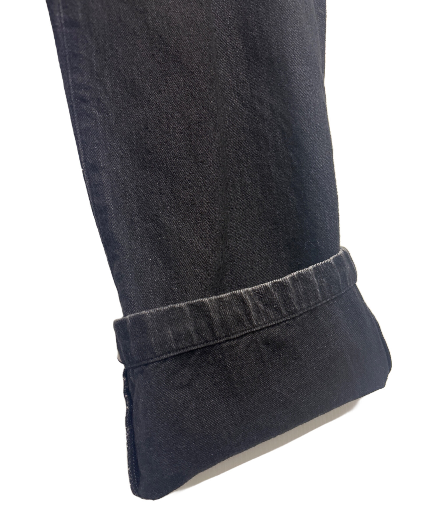 中古・古着通販】COMOLI (コモリ) 22AW デニムオーバーパンツ ブラック 