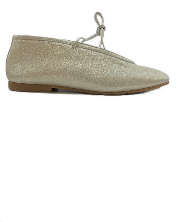 中古・古着通販】SUI (スイ) LACE UP BALLET シルバー サイズ:23 1/2