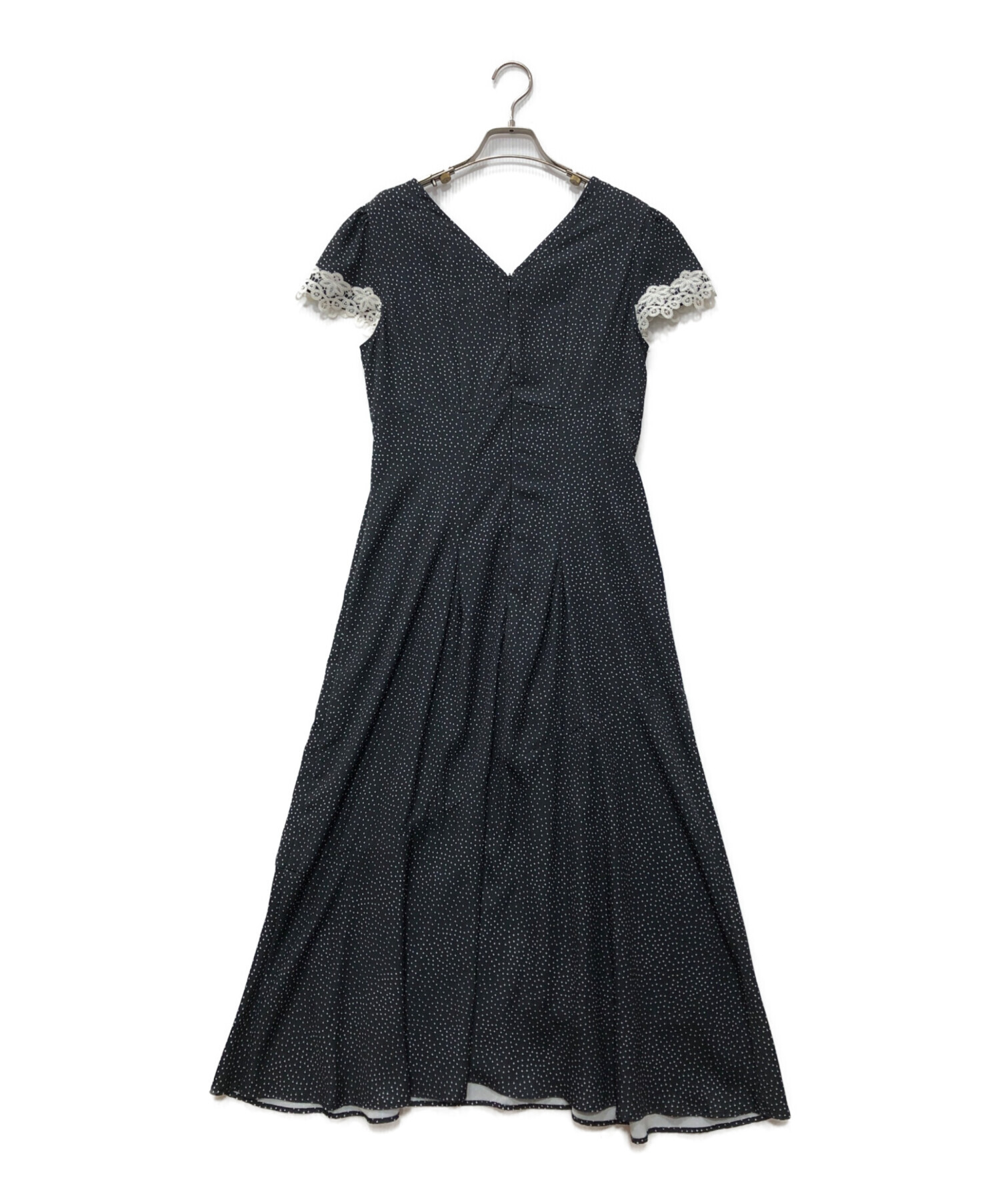 ゆ*な様 ハーリップトゥ　Polka-Dot Lace-Trim Dress 中古・古着通販】Her lip to (ハーリップトゥ) Polka-Dot Lace-Trim