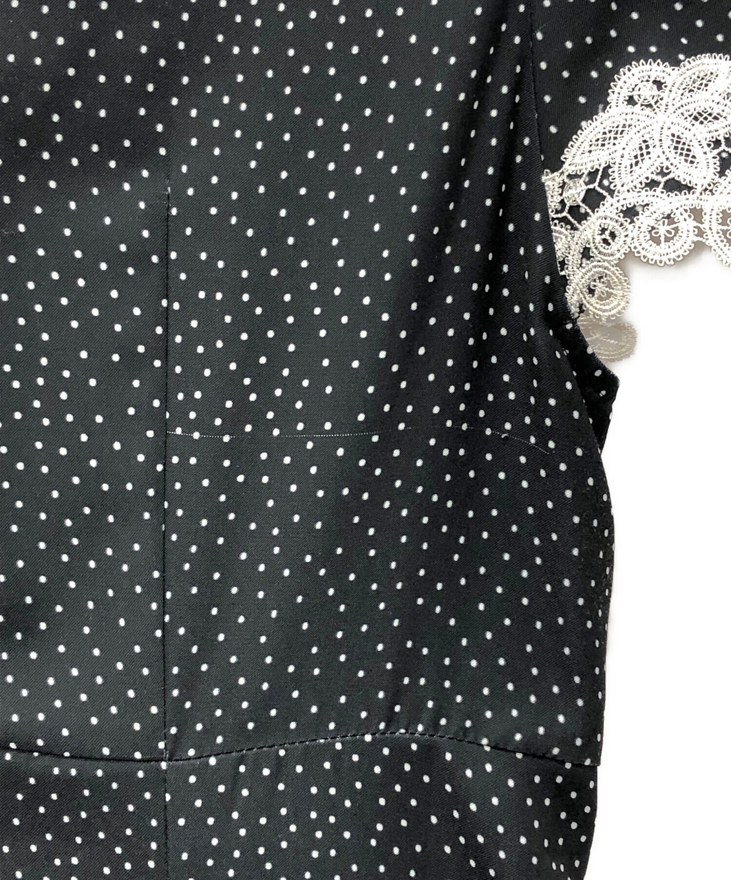 中古・古着通販】Her lip to (ハーリップトゥ) Polka-Dot Lace-Trim