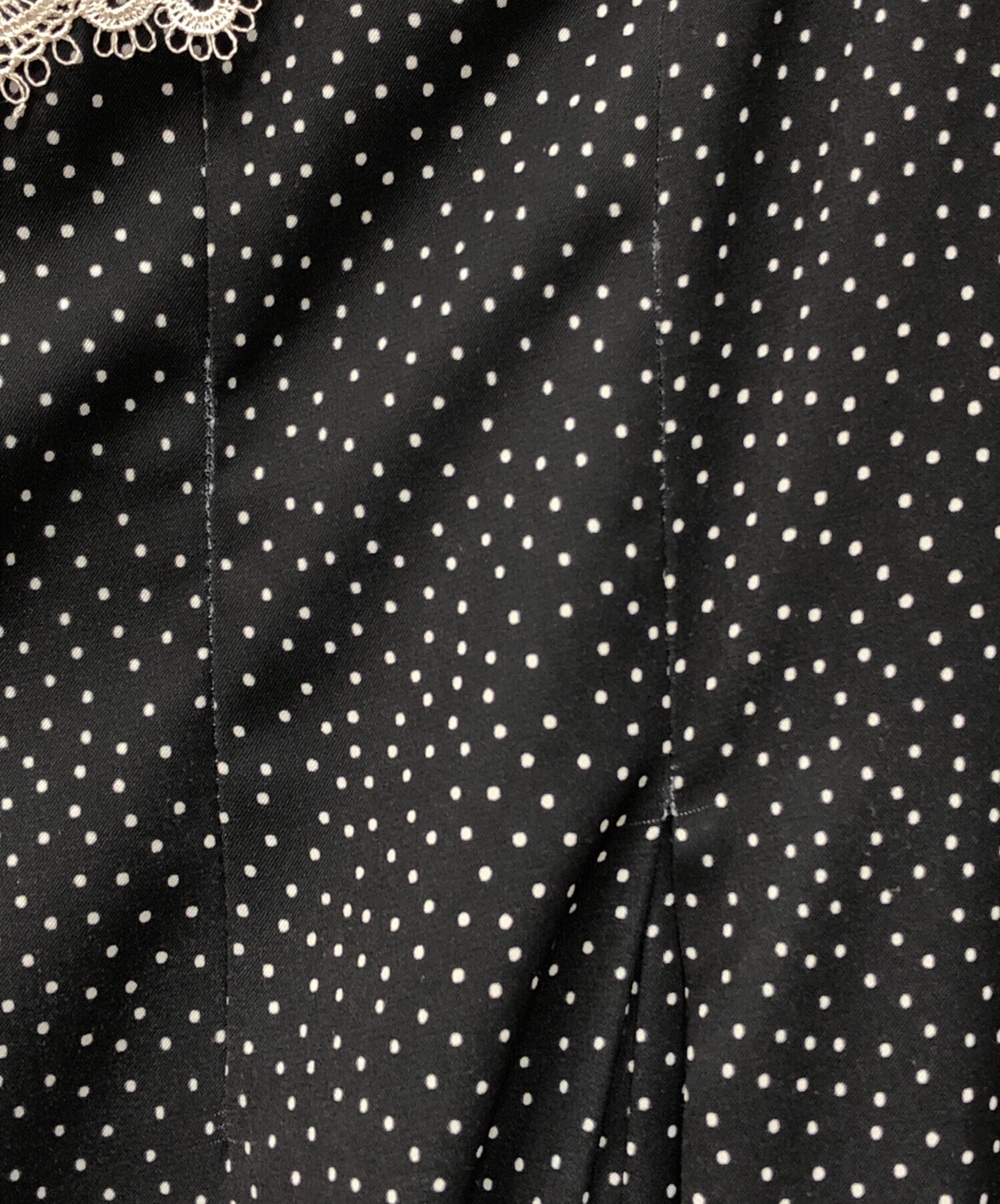 中古・古着通販】Her lip to (ハーリップトゥ) Polka-Dot Lace-Trim