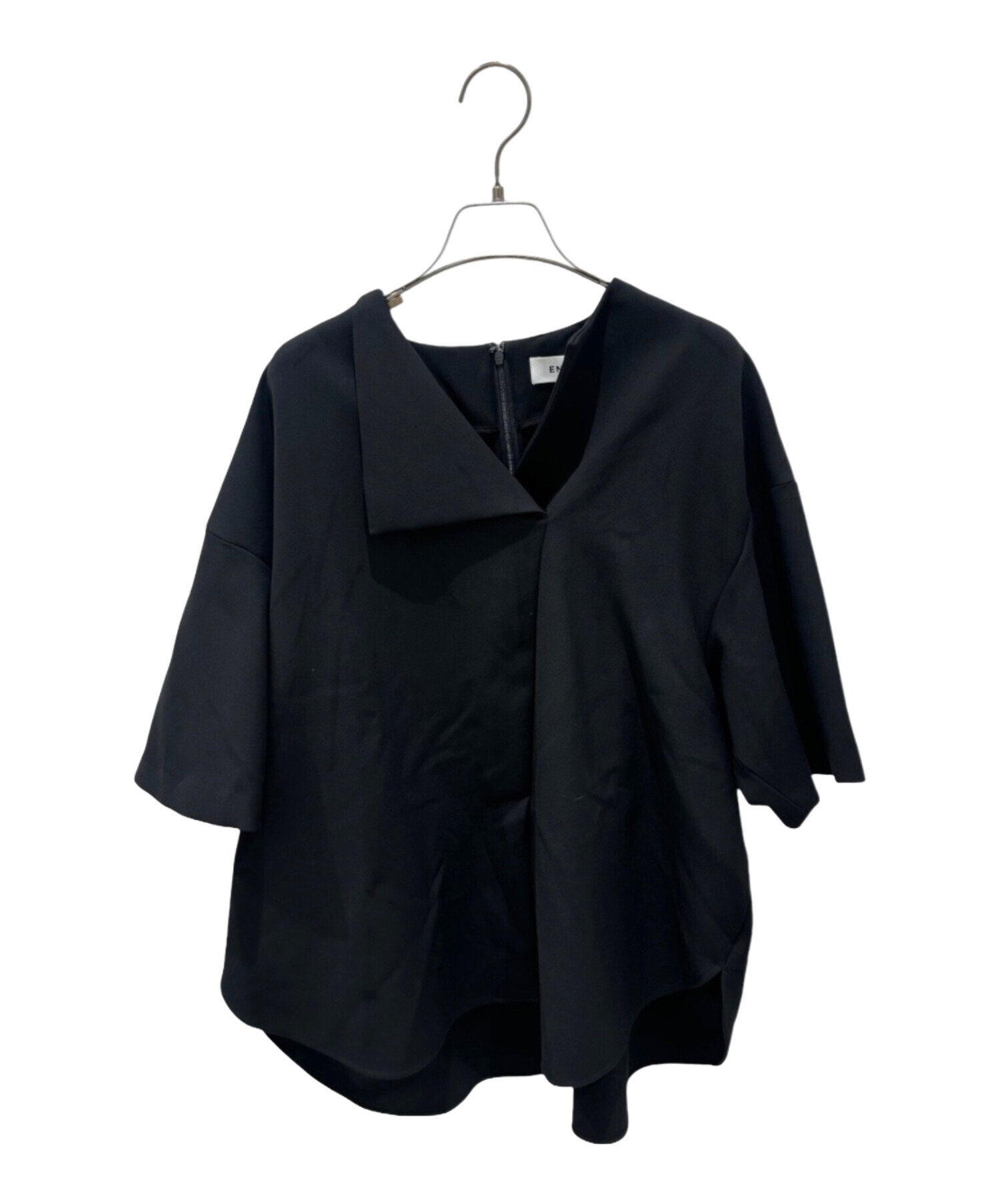 中古・古着通販】ENFOLD (エンフォルド) CIRCLE PULLOVER ブラック